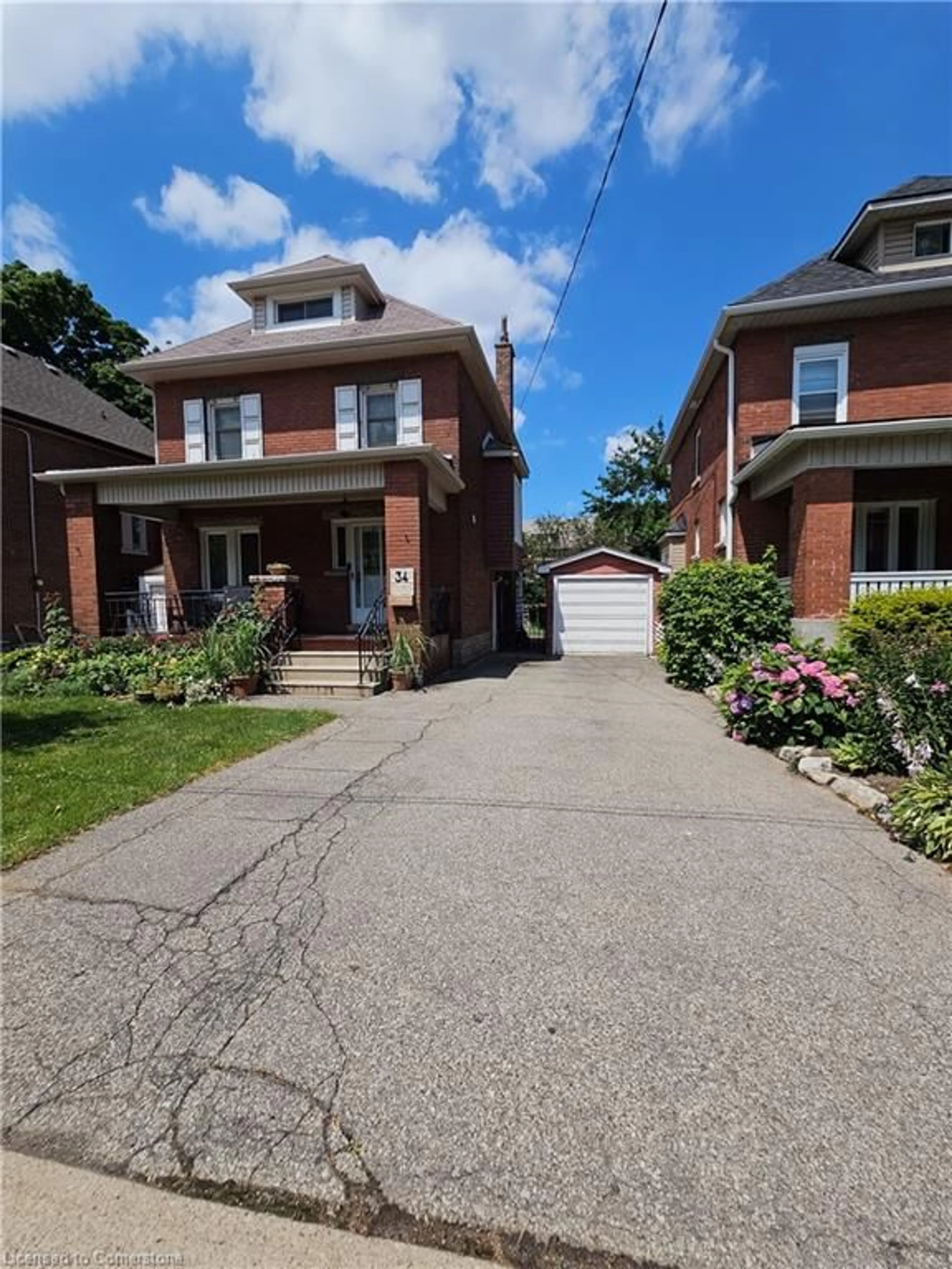 Home with brick exterior material, street for 34 Connaught Ave, Hamilton Ontario L8M 3C2