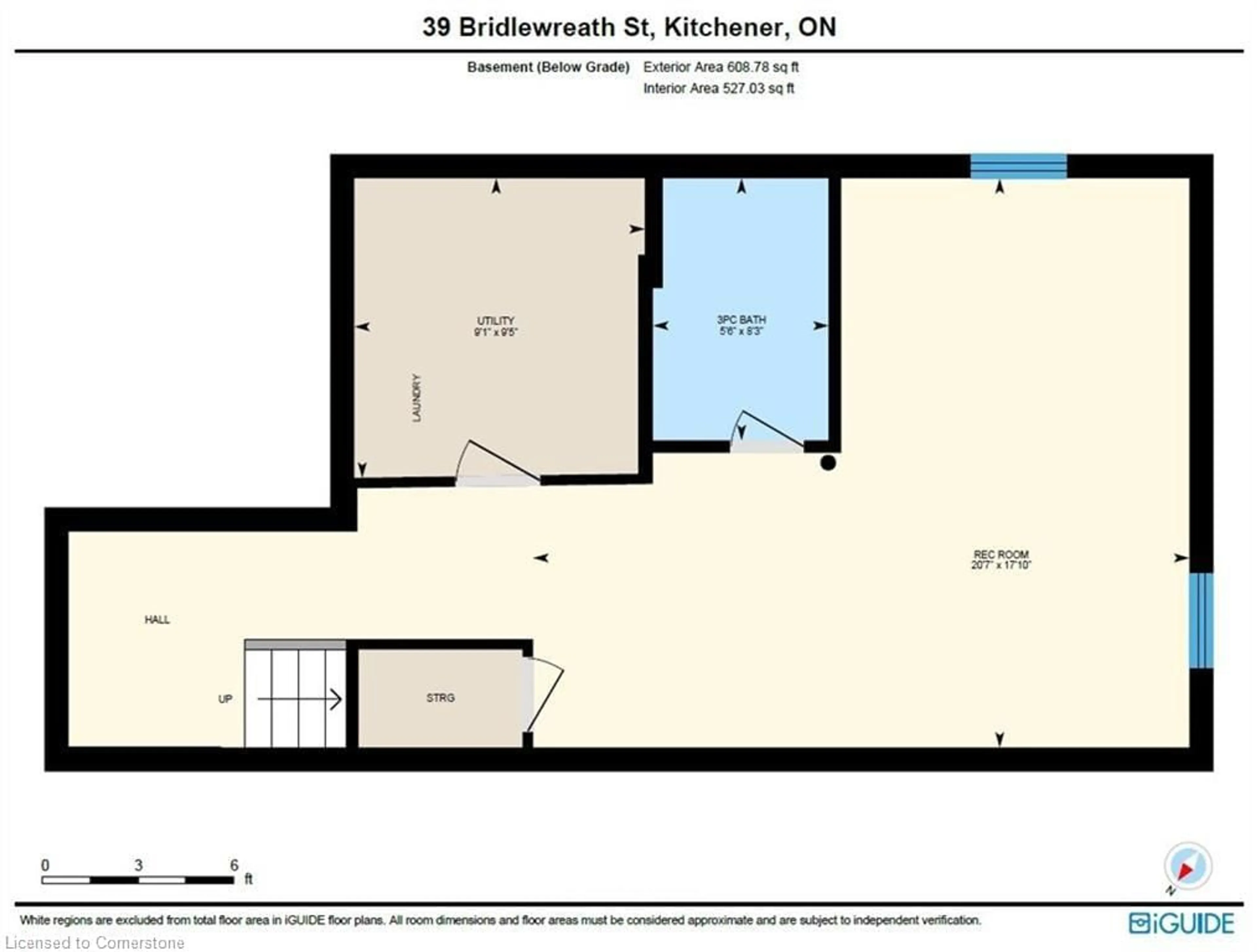 Floor plan for 39 Bridlewreath St, Kitchener Ontario N2E 3V5