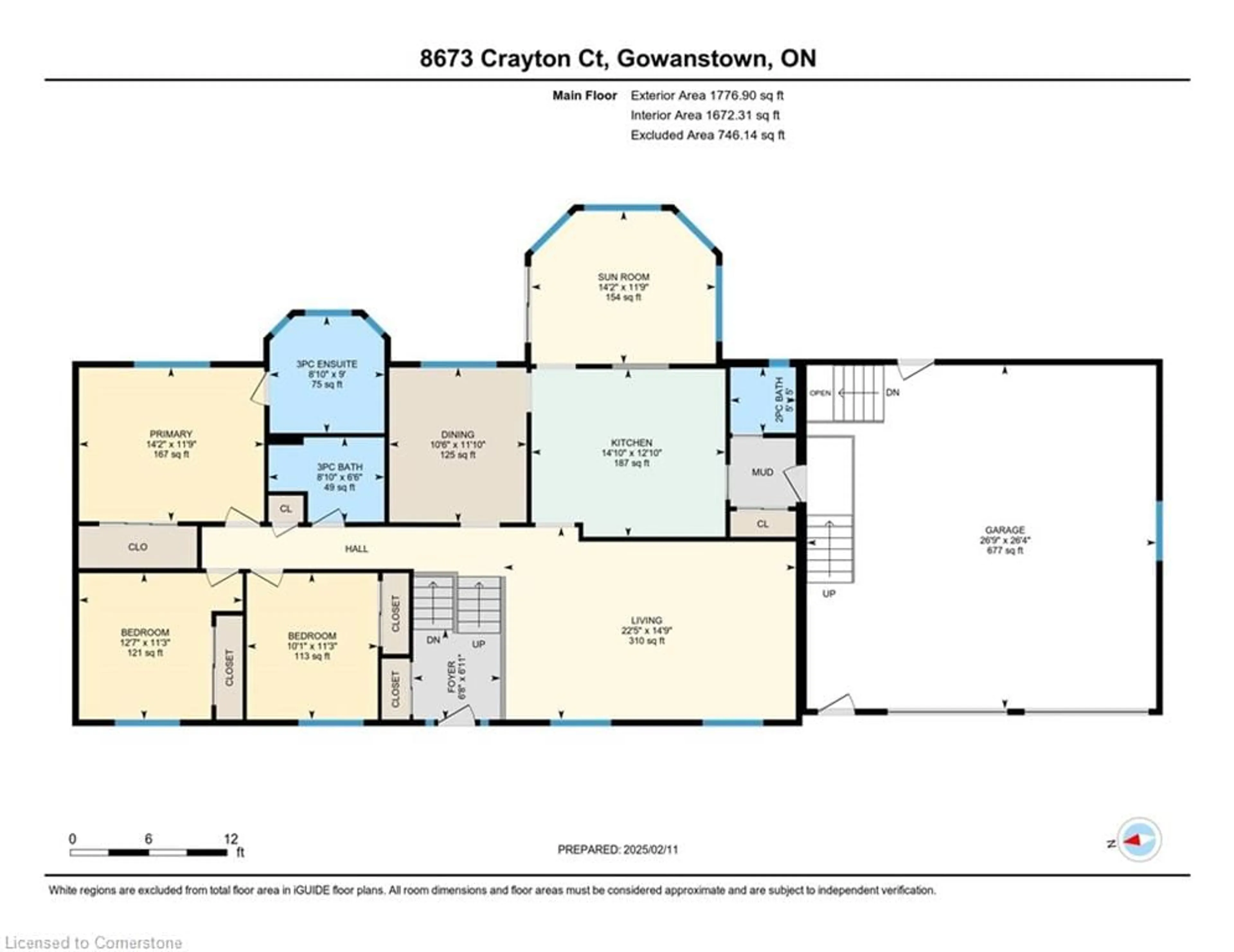 Floor plan for 8673 Crayton St, Gowanstown Ontario N0G 1Y0