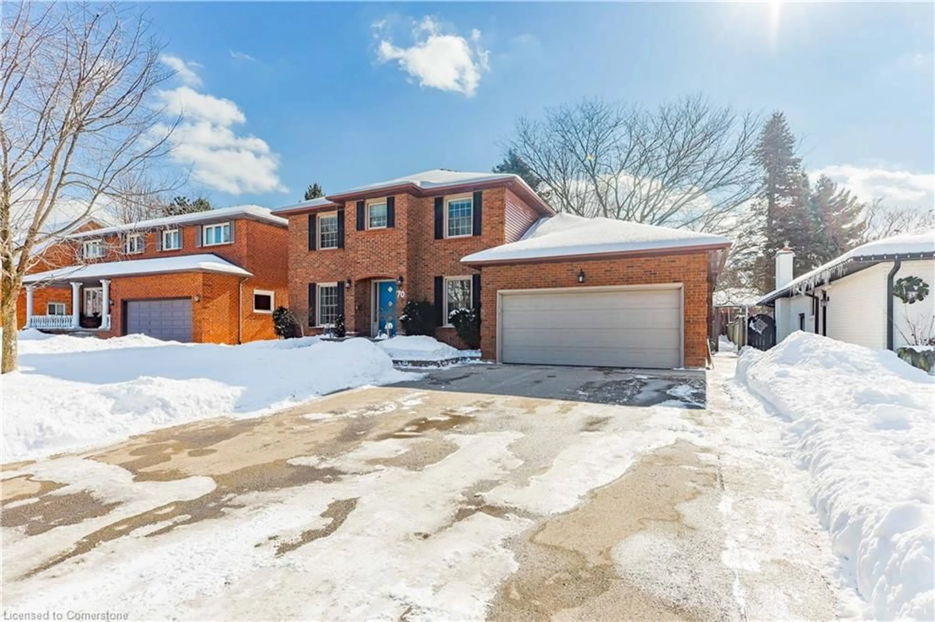 Home with brick exterior material, street for 70 Terrence Park Dr, Ancaster Ontario L9G 1C2