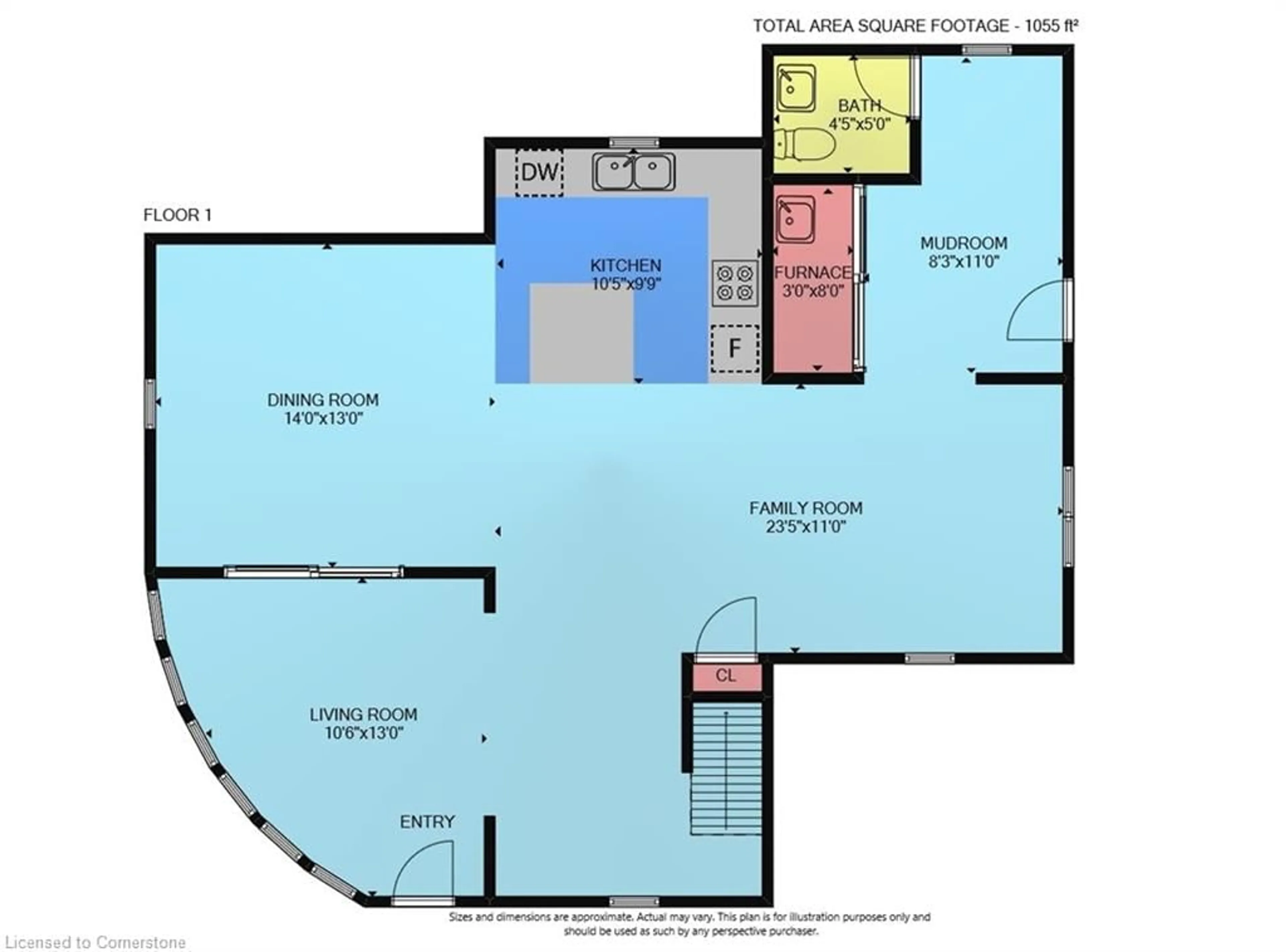 Floor plan for 2076 Main St, Jarvis Ontario N0A 1J0