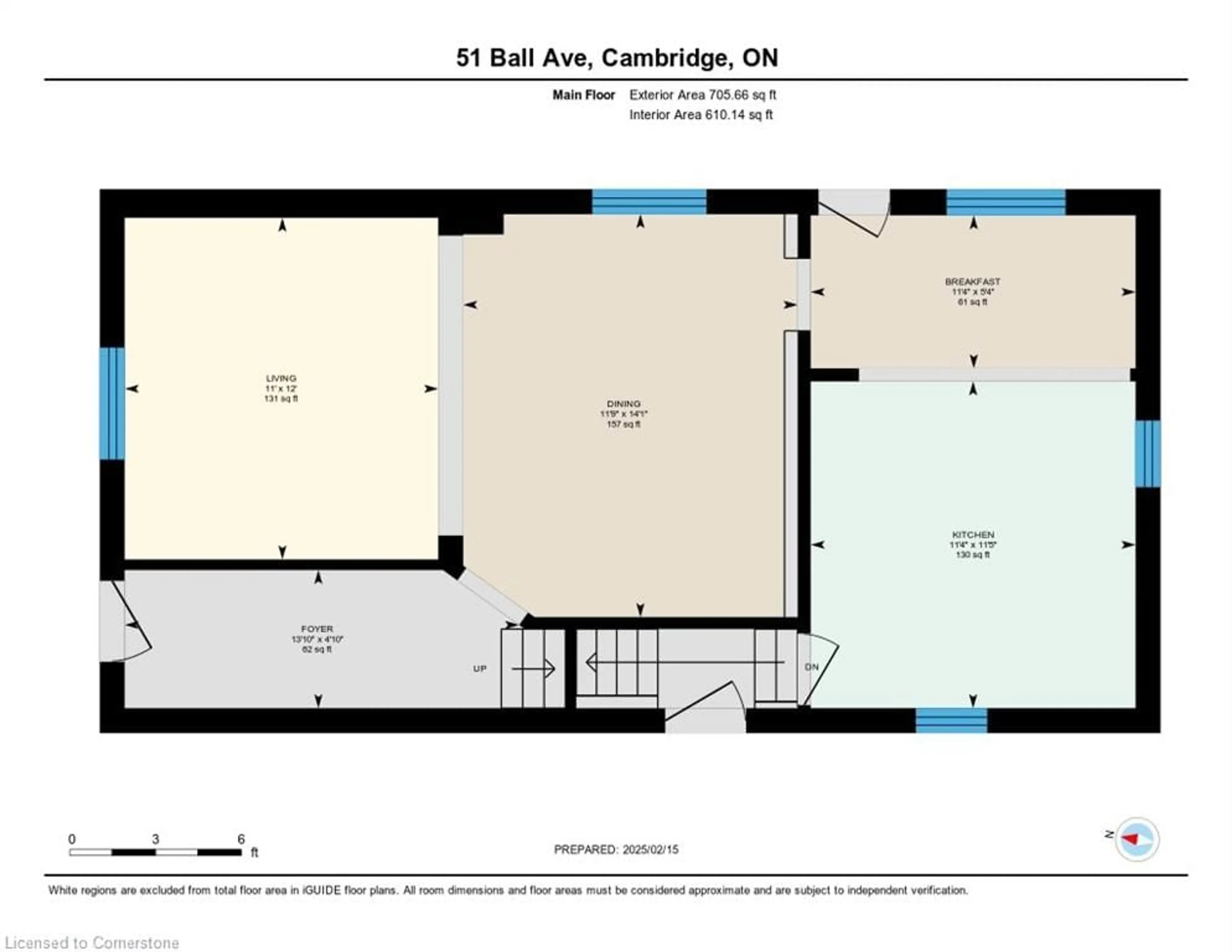 Floor plan for 51 Ball Ave, Cambridge Ontario N1R 2A2