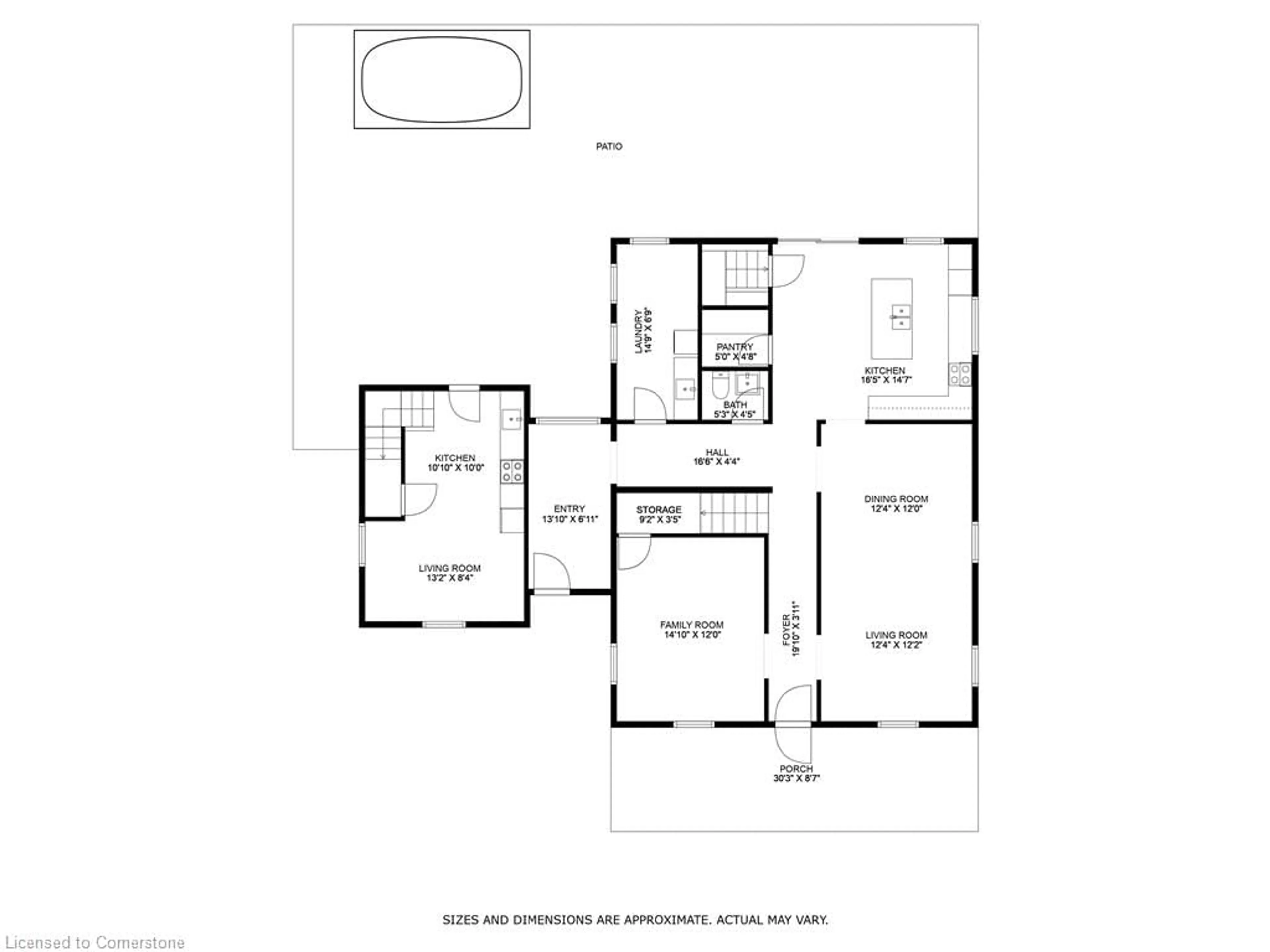 Floor plan for 45 Park St, Dundas Ontario L9H 1X3