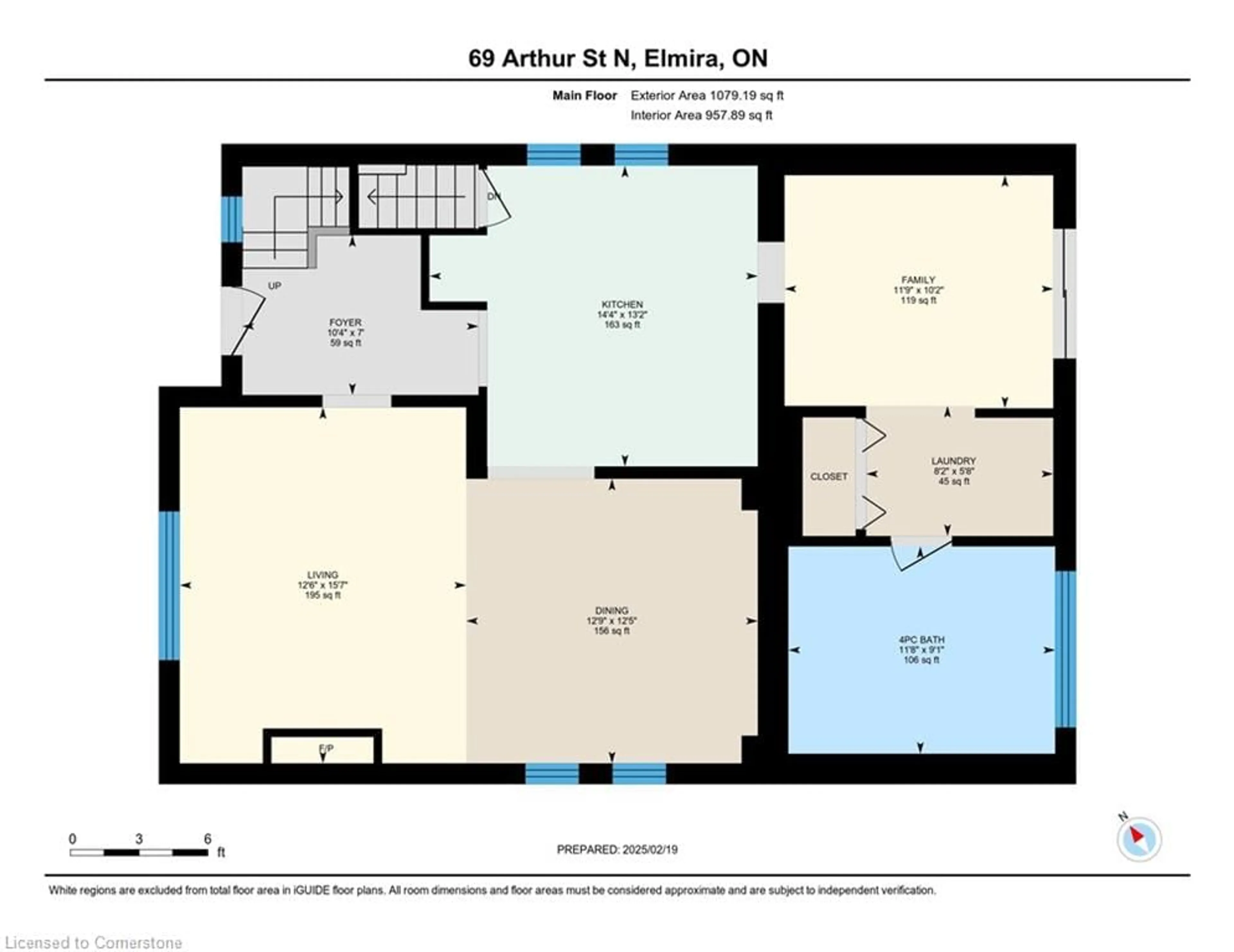 Floor plan for 69 Arthur St, Elmira Ontario N3B 2A1