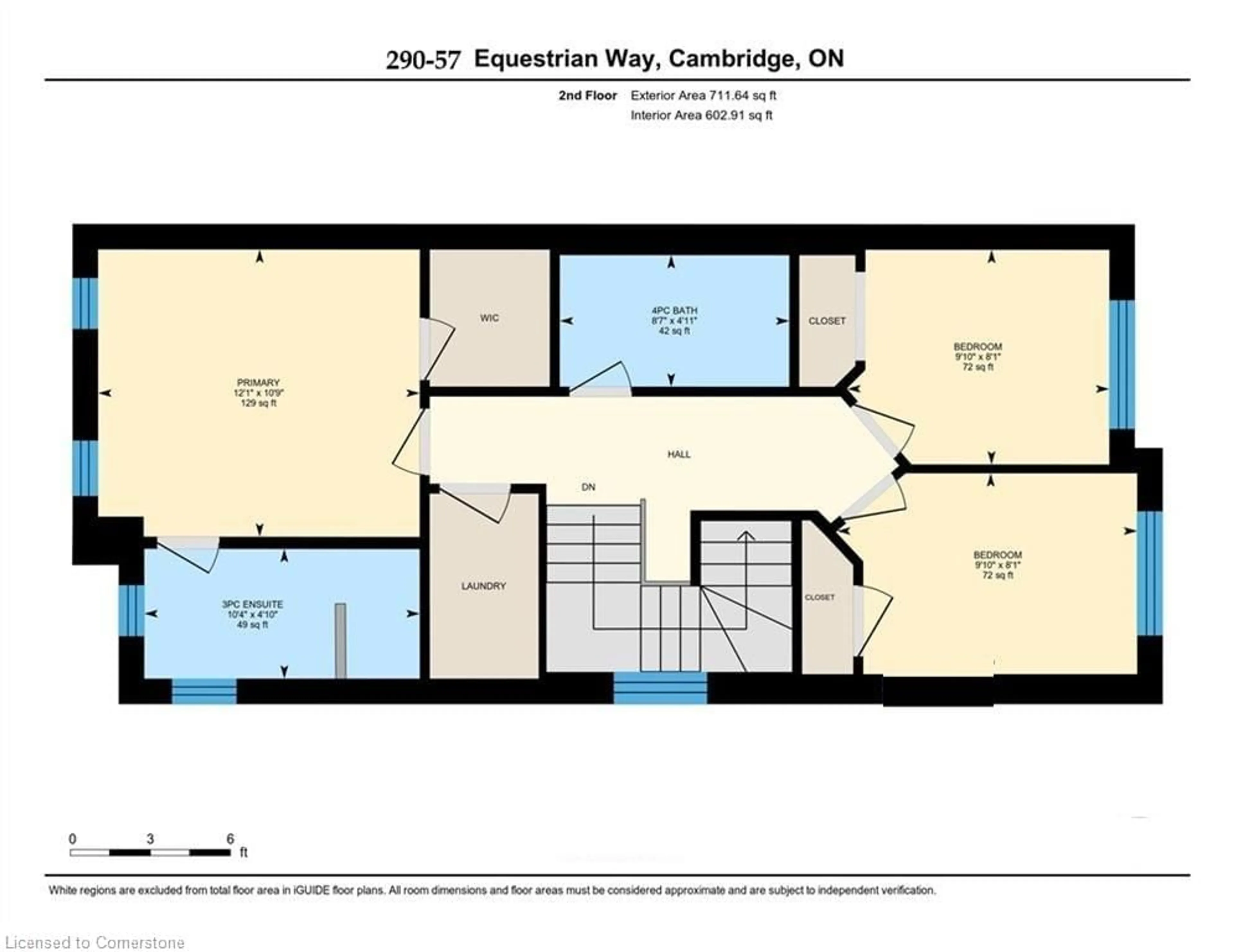 Floor plan for 290 Equestrian Way Way #57, Cambridge Ontario N3E 0E7