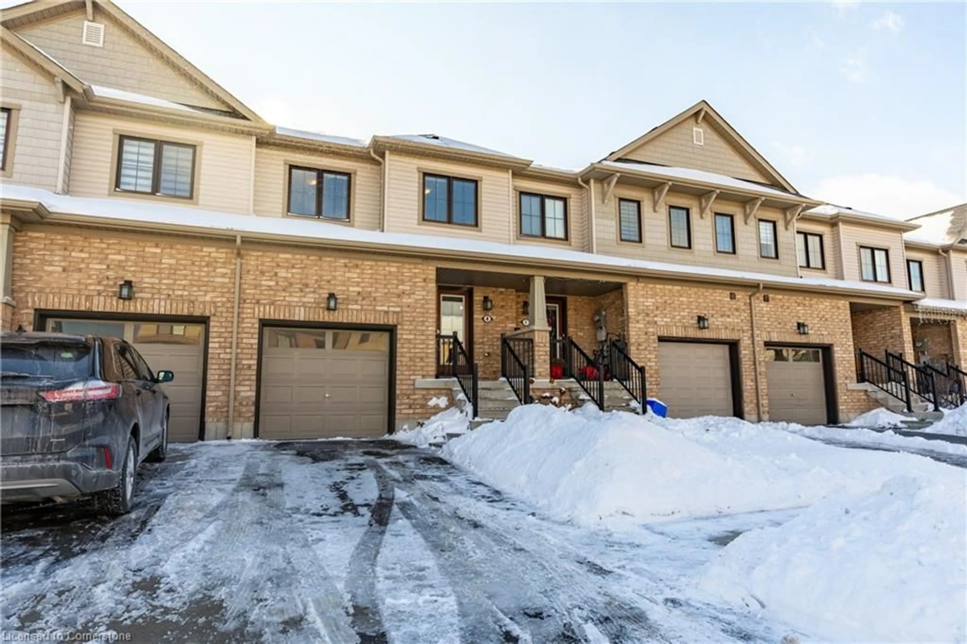 Home with brick exterior material, street for 4 Pagebrook Cres, Stoney Creek Ontario L8J 0K8