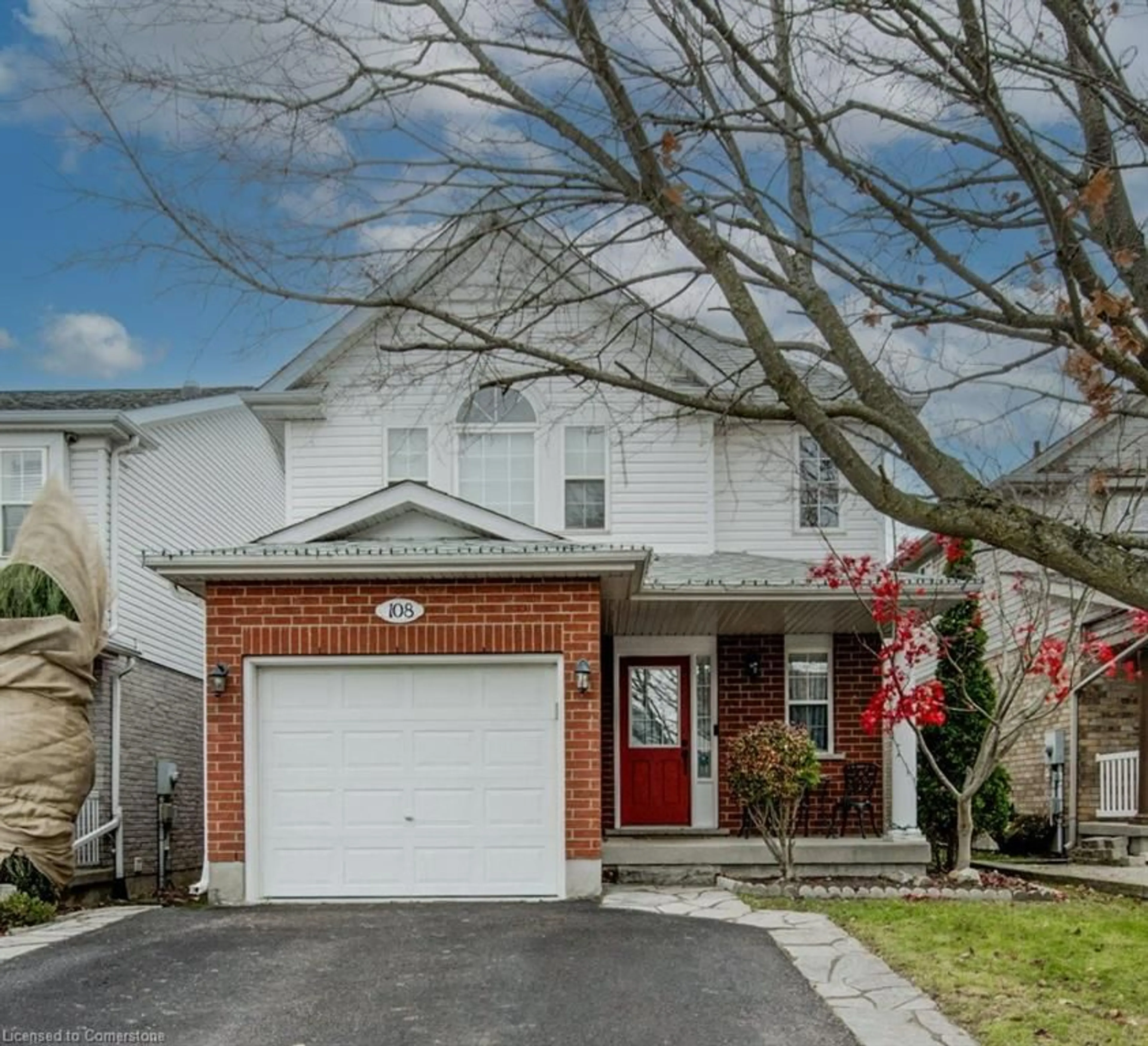 Home with brick exterior material, street for 108 Mcmeeken Dr, Cambridge Ontario N3C 4G7