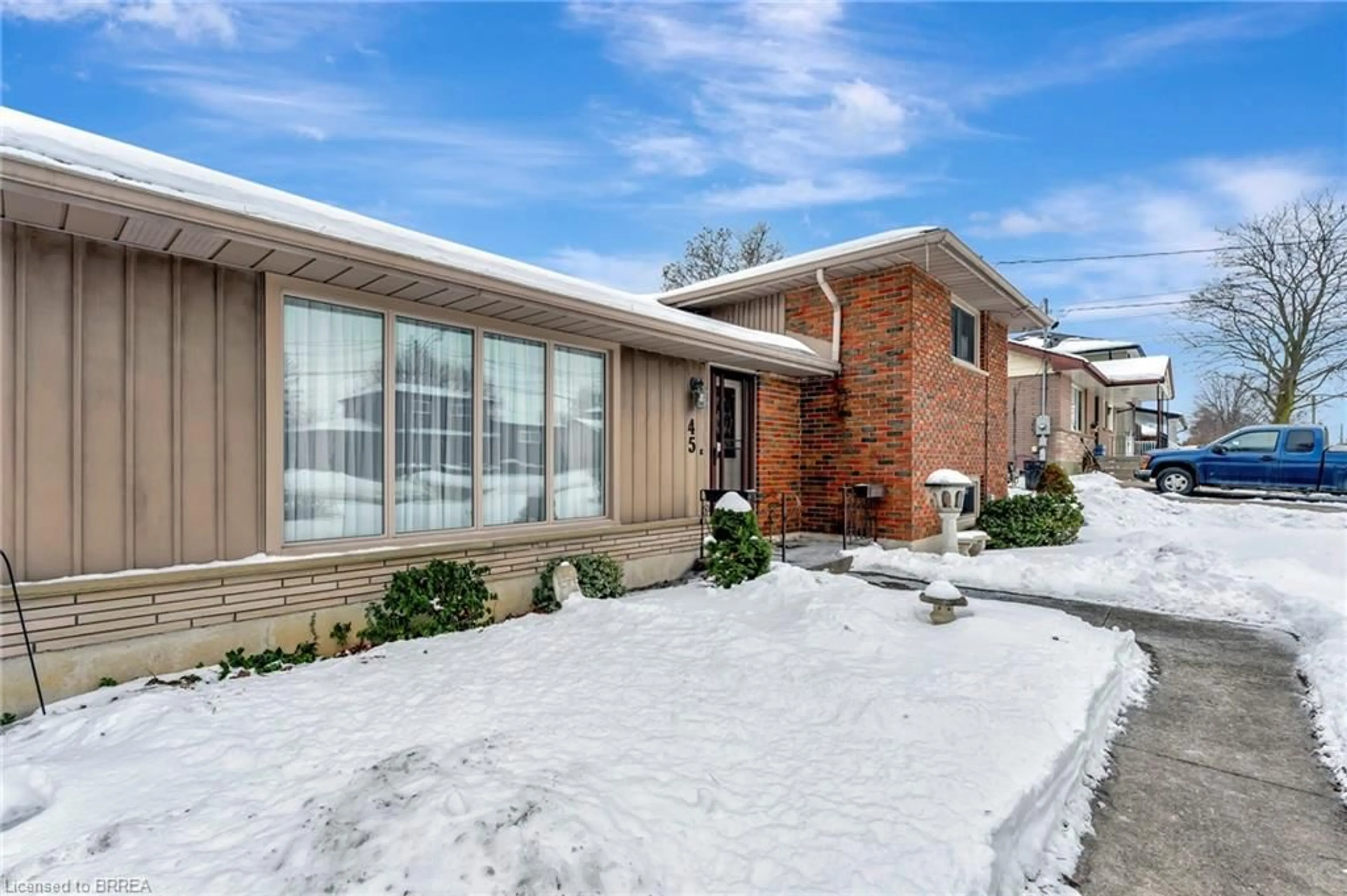 Home with brick exterior material, street for 45 Varadi Ave, Brantford Ontario N3R 3N2