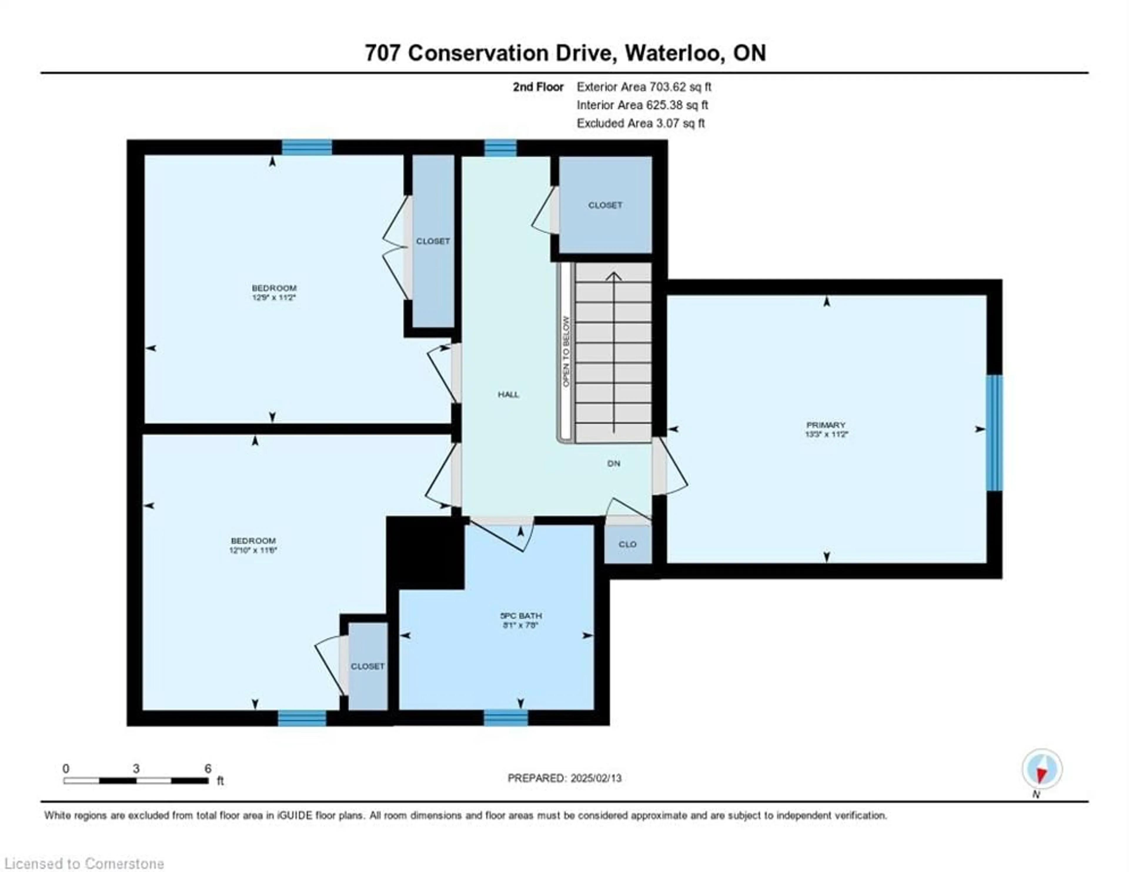 Floor plan for 707 Conservation Dr, Waterloo Ontario N2J 3Z4