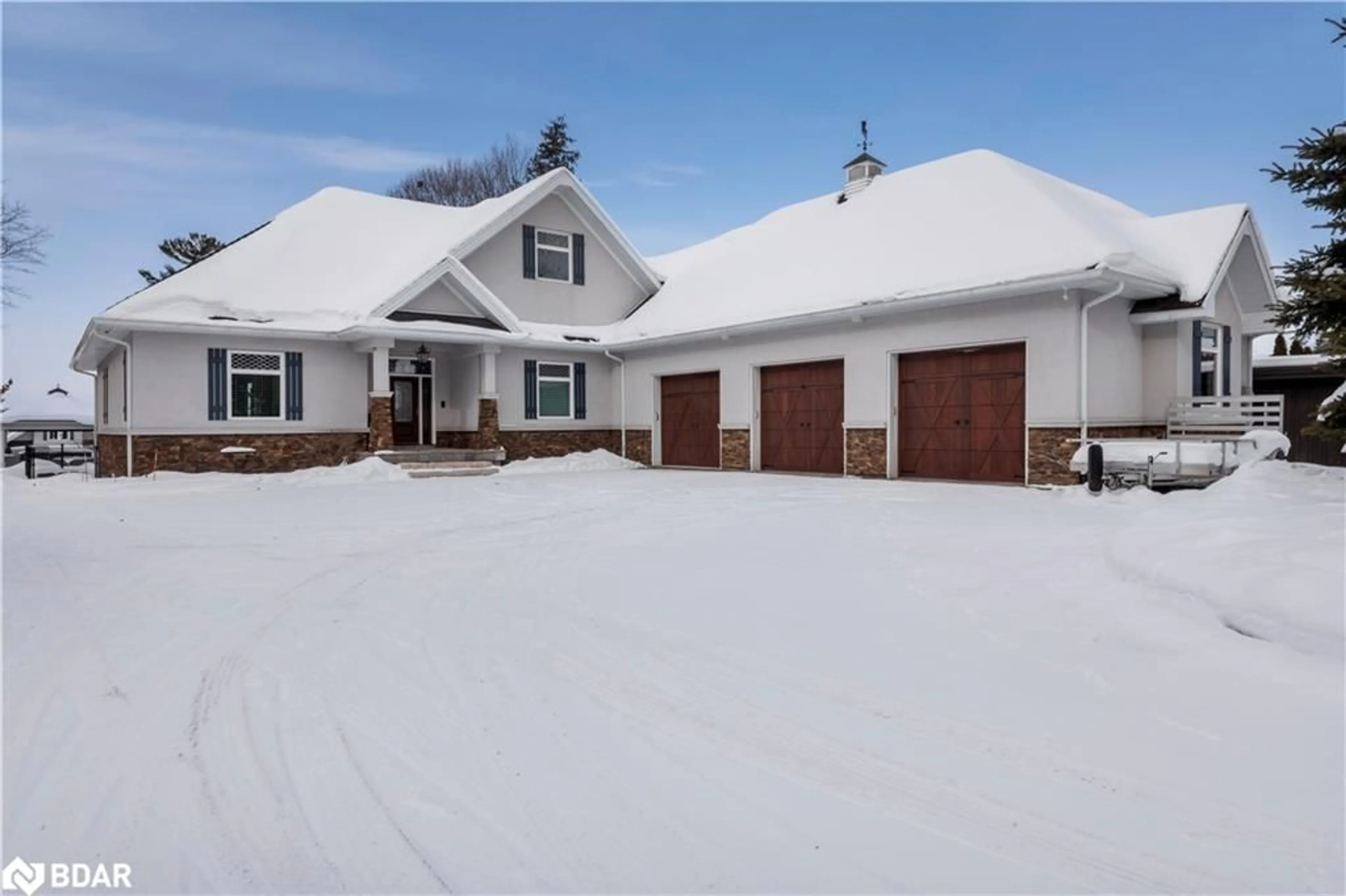 Home with vinyl exterior material, street for 153 Creighton St, Ramara Ontario L3V 0K8