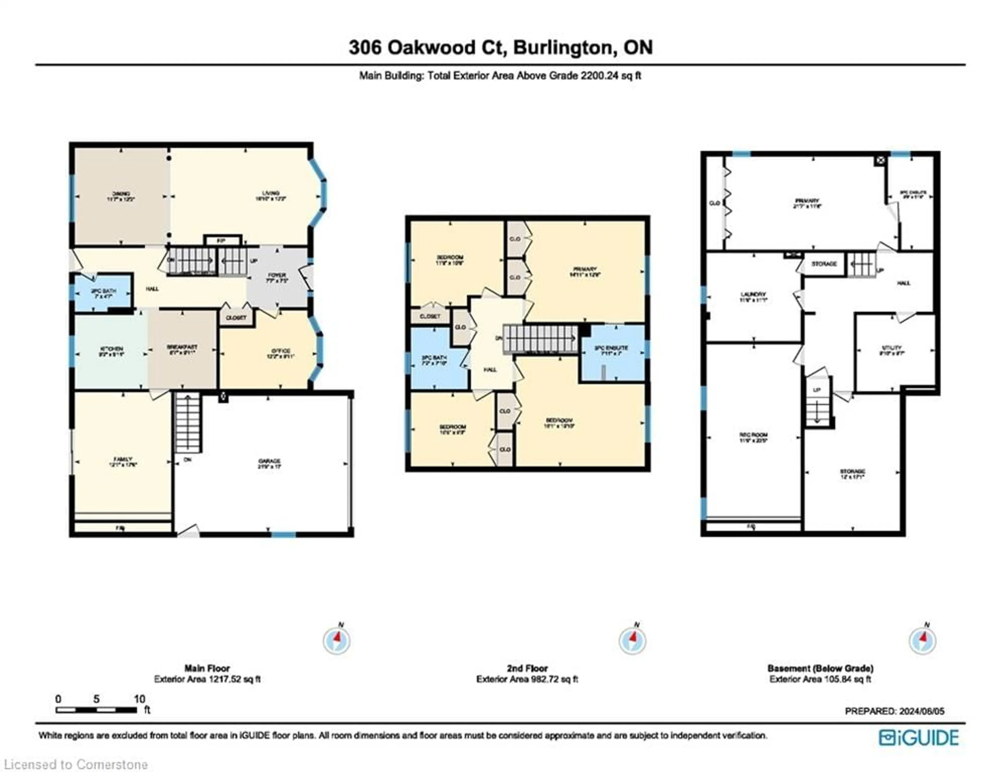 Floor plan for 306 Oakwood Crt, Burlington Ontario L7N 1W9