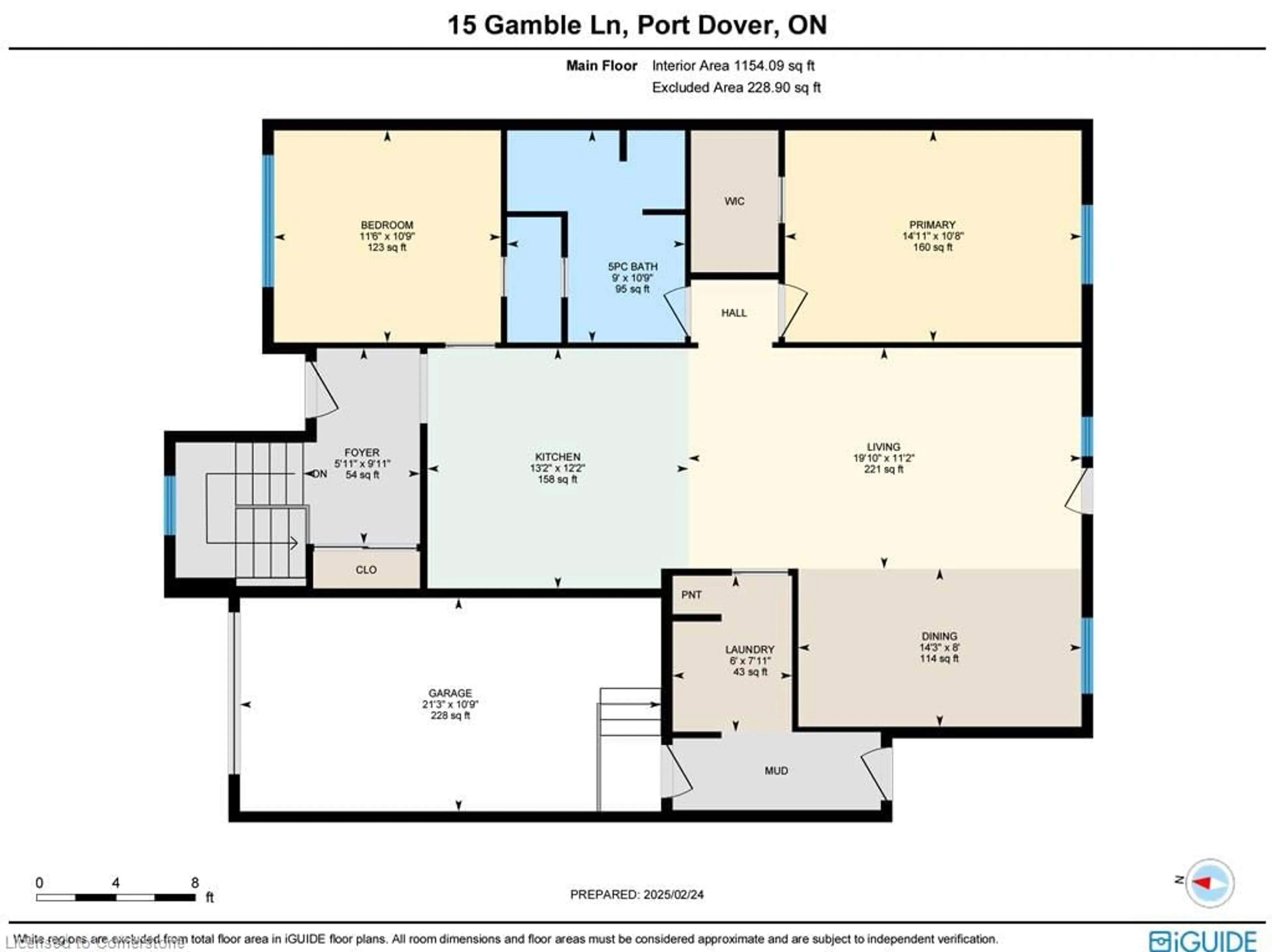 Floor plan for 15 Gamble Lane #77, Port Dover Ontario N0A 1N3