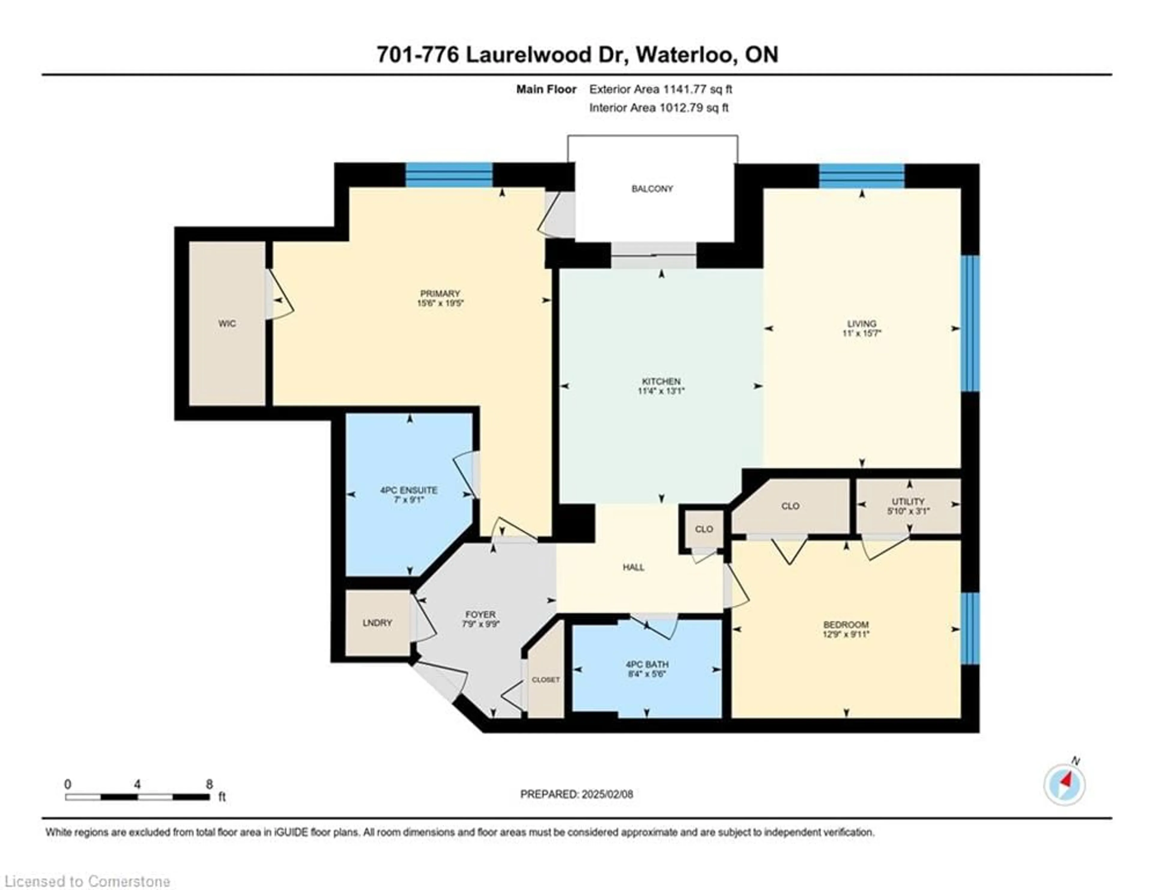 Floor plan for 776 Laurelwood Dr #701, Waterloo Ontario N2V 0A8