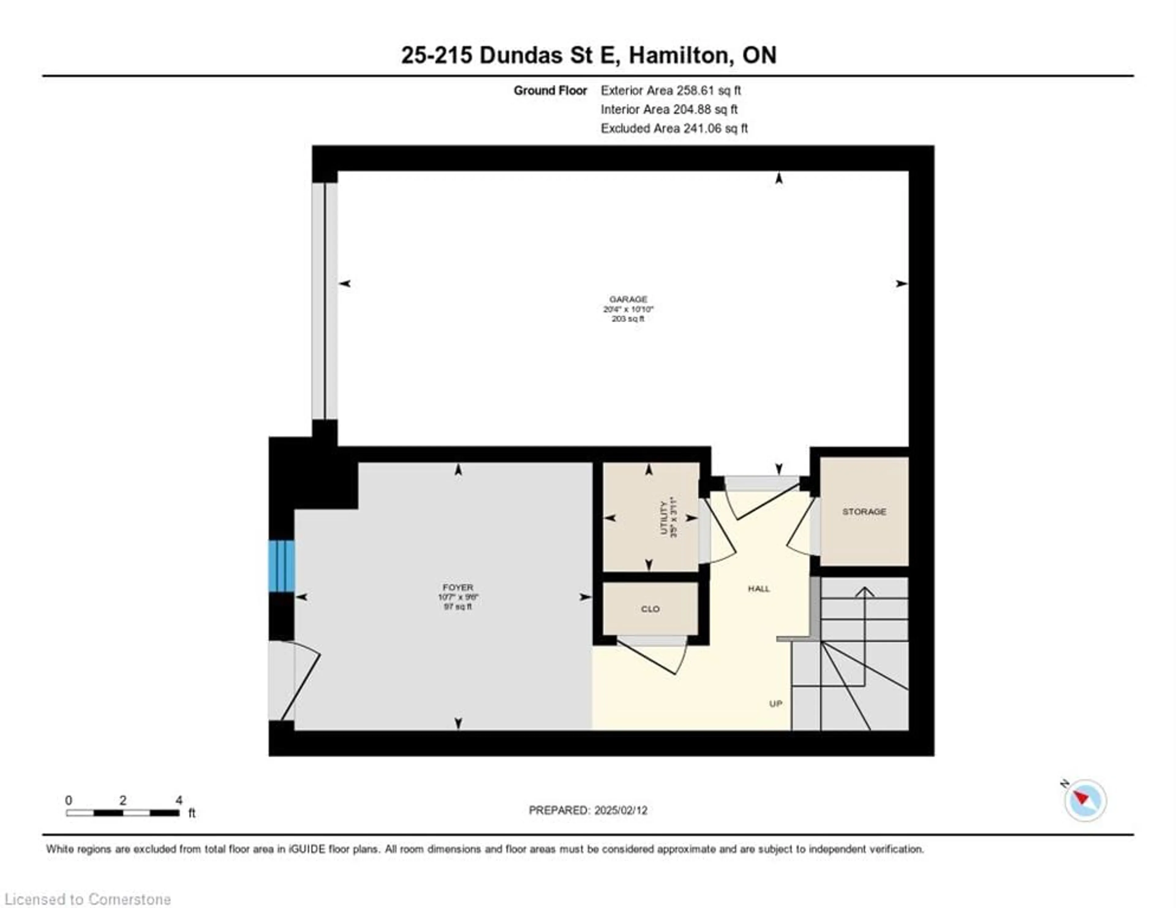 Floor plan for 215 Dundas St #25, Waterdown Ontario L8B 0X1