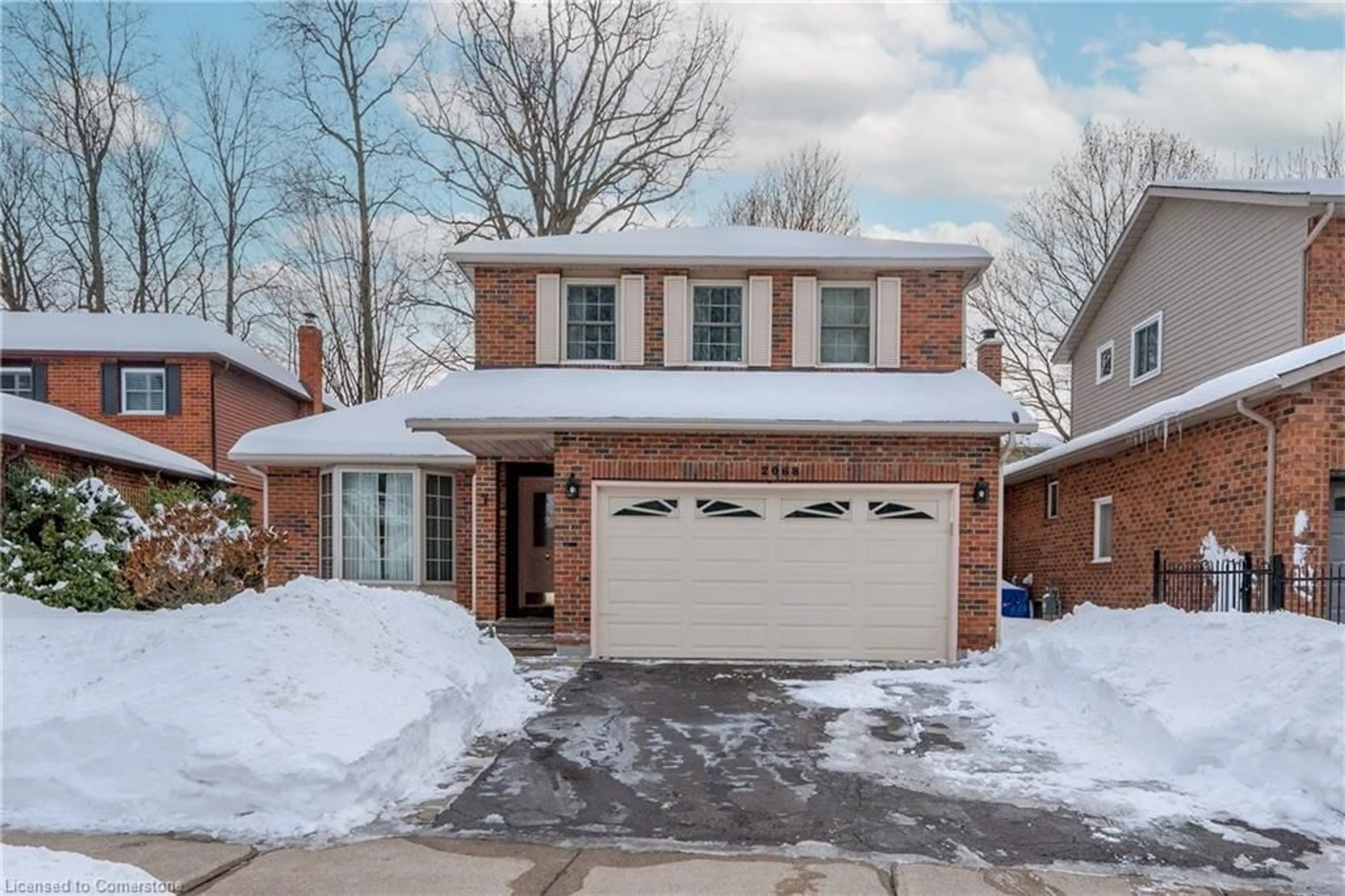 Home with brick exterior material, street for 2068 Headon Rd, Burlington Ontario L7M 4G3