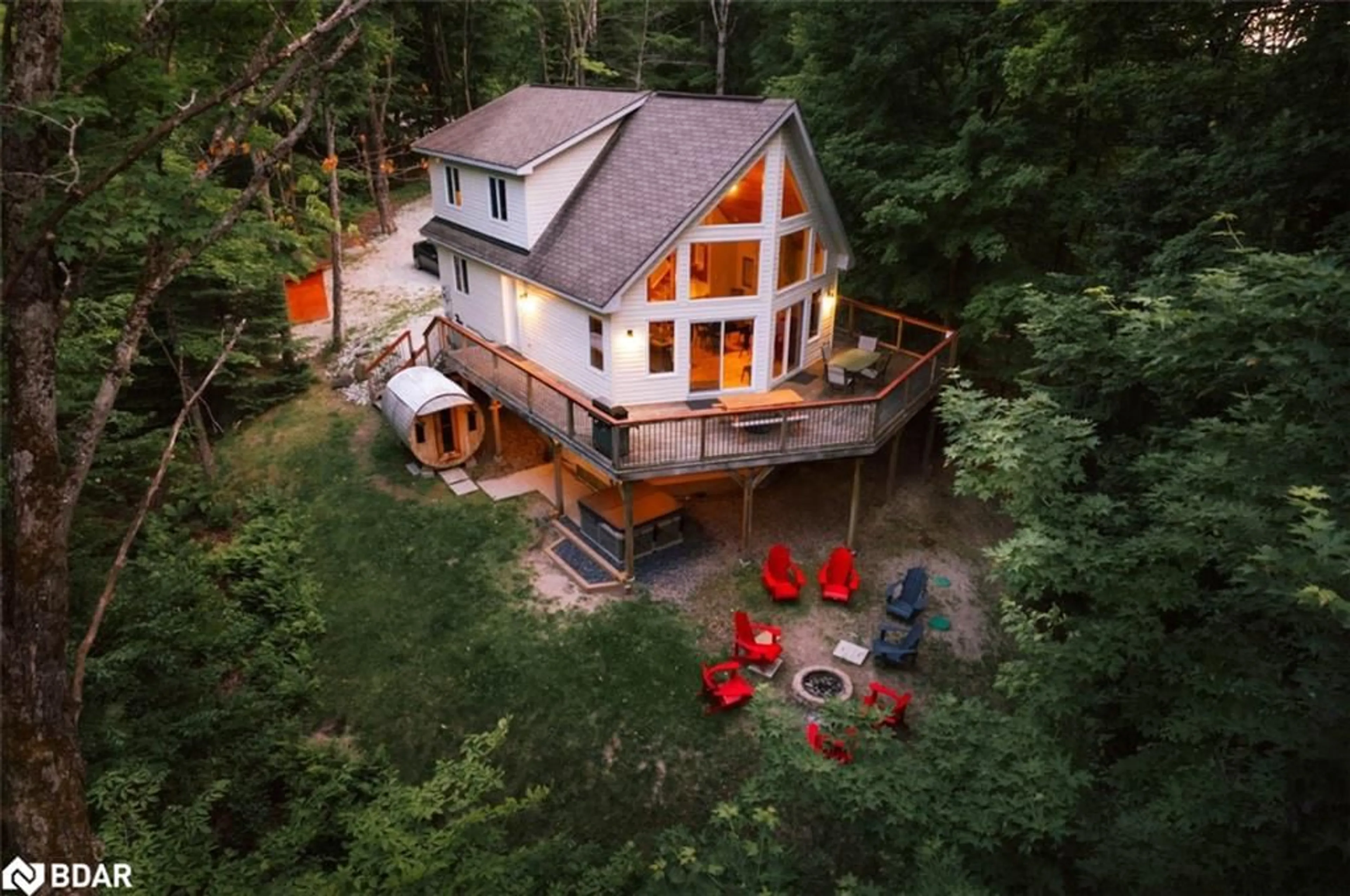 A pic from outside/outdoor area/front of a property/back of a property/a pic from drone, unknown for 1219 Angel Road, Haliburton Ontario K0M 1M0