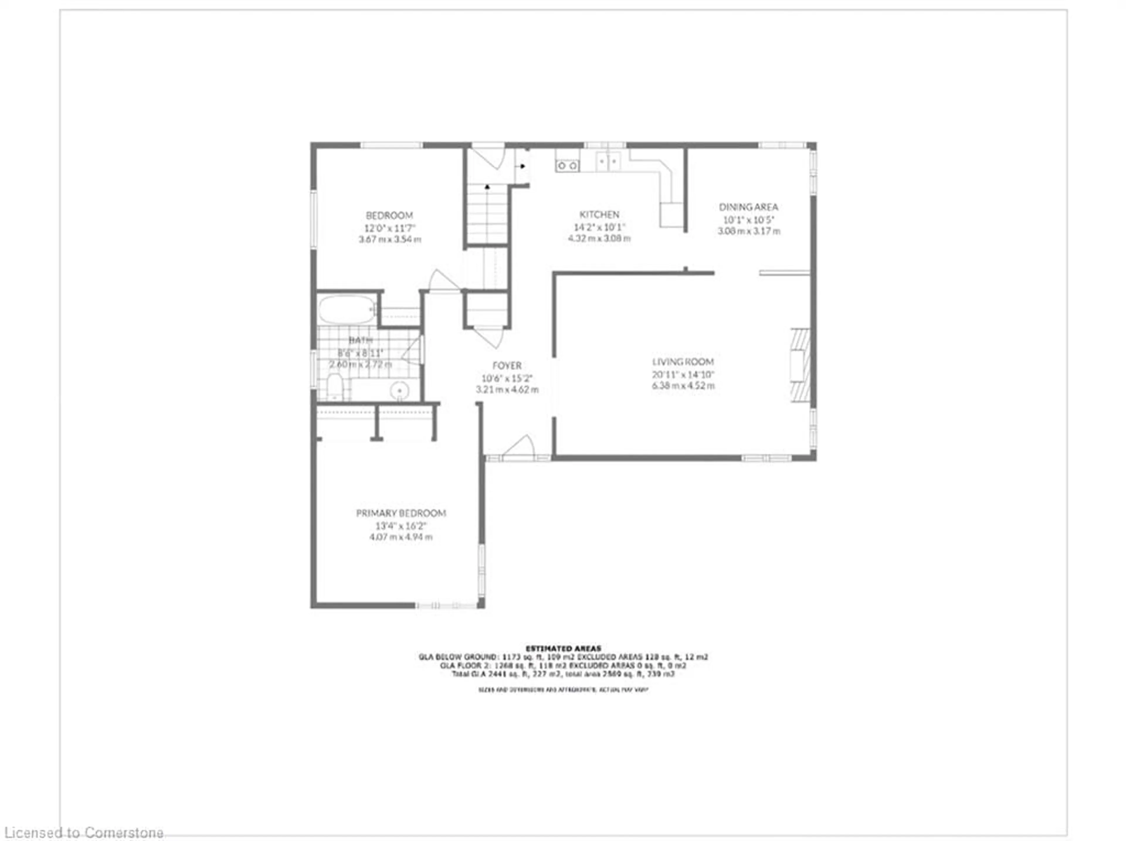 Floor plan for 190 Erindale Ave, Hamilton Ontario L8K 4R7