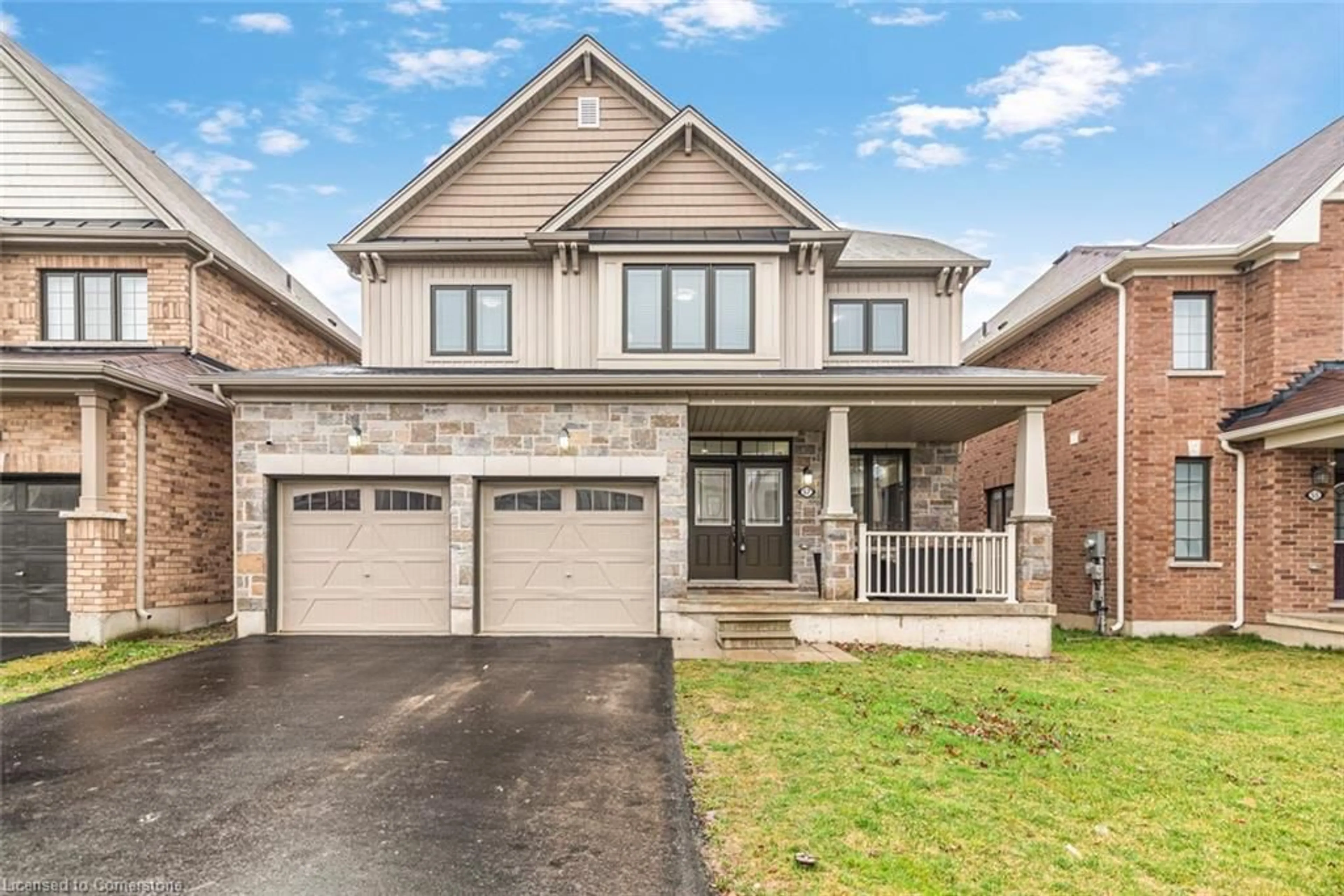 Home with brick exterior material, street for 57 Larry Cres, Caledonia Ontario N3W 0B3