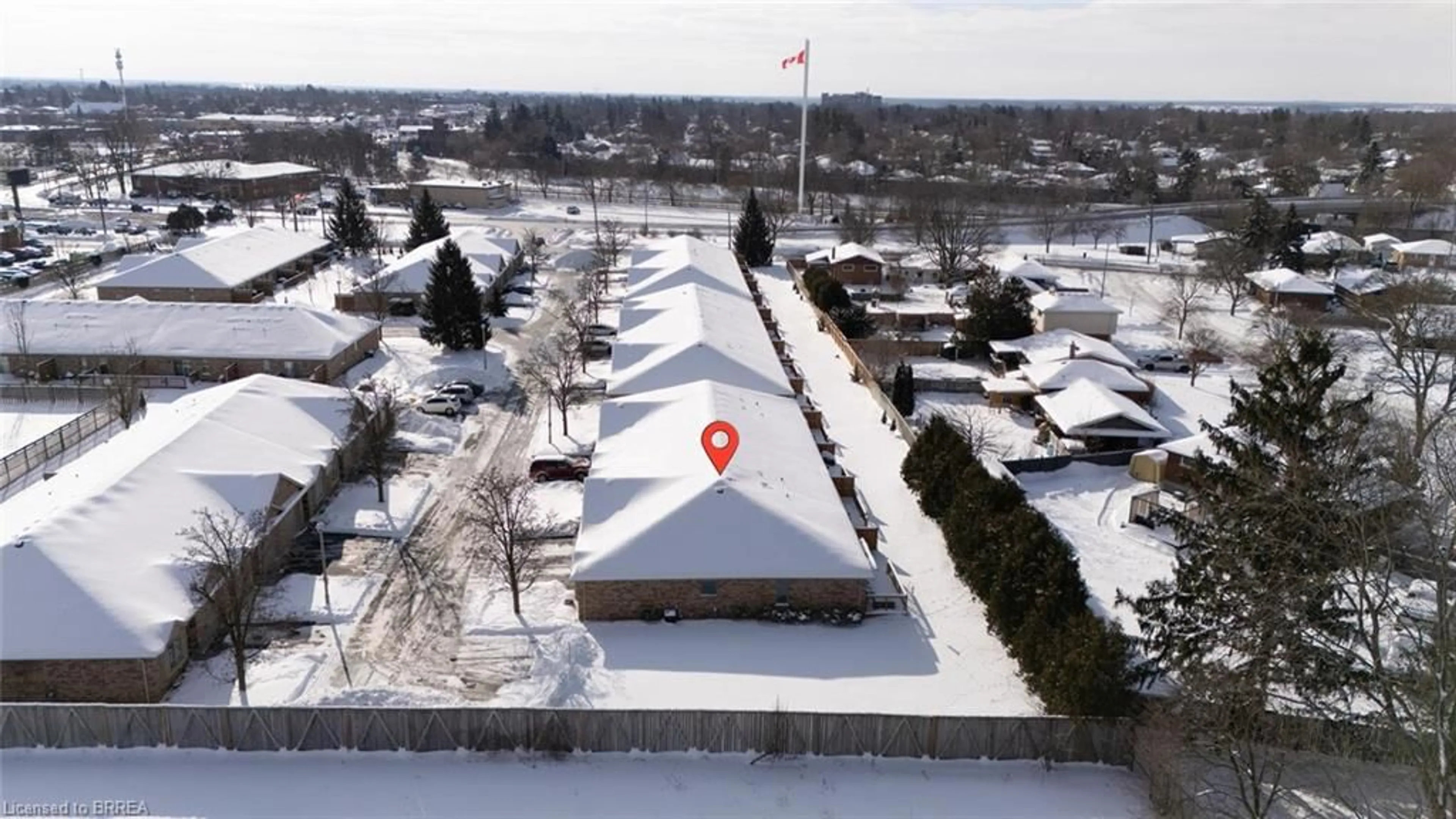 A pic from outside/outdoor area/front of a property/back of a property/a pic from drone, street for 110 Somerset Rd #14, Brantford Ontario N3R 5A8