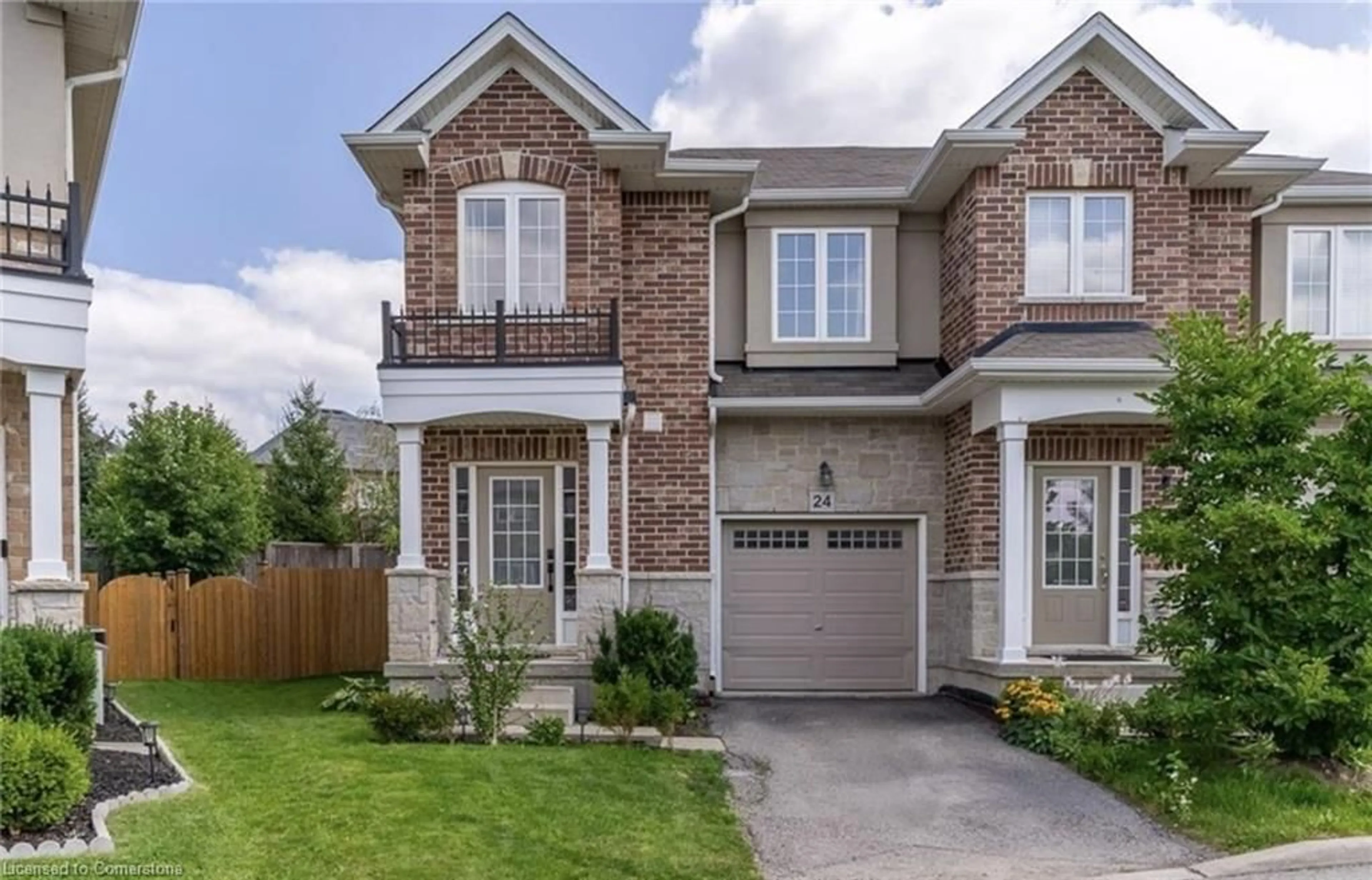 Home with brick exterior material, street for 90 Raymond Rd #24, Hamilton Ontario L9K 0J6