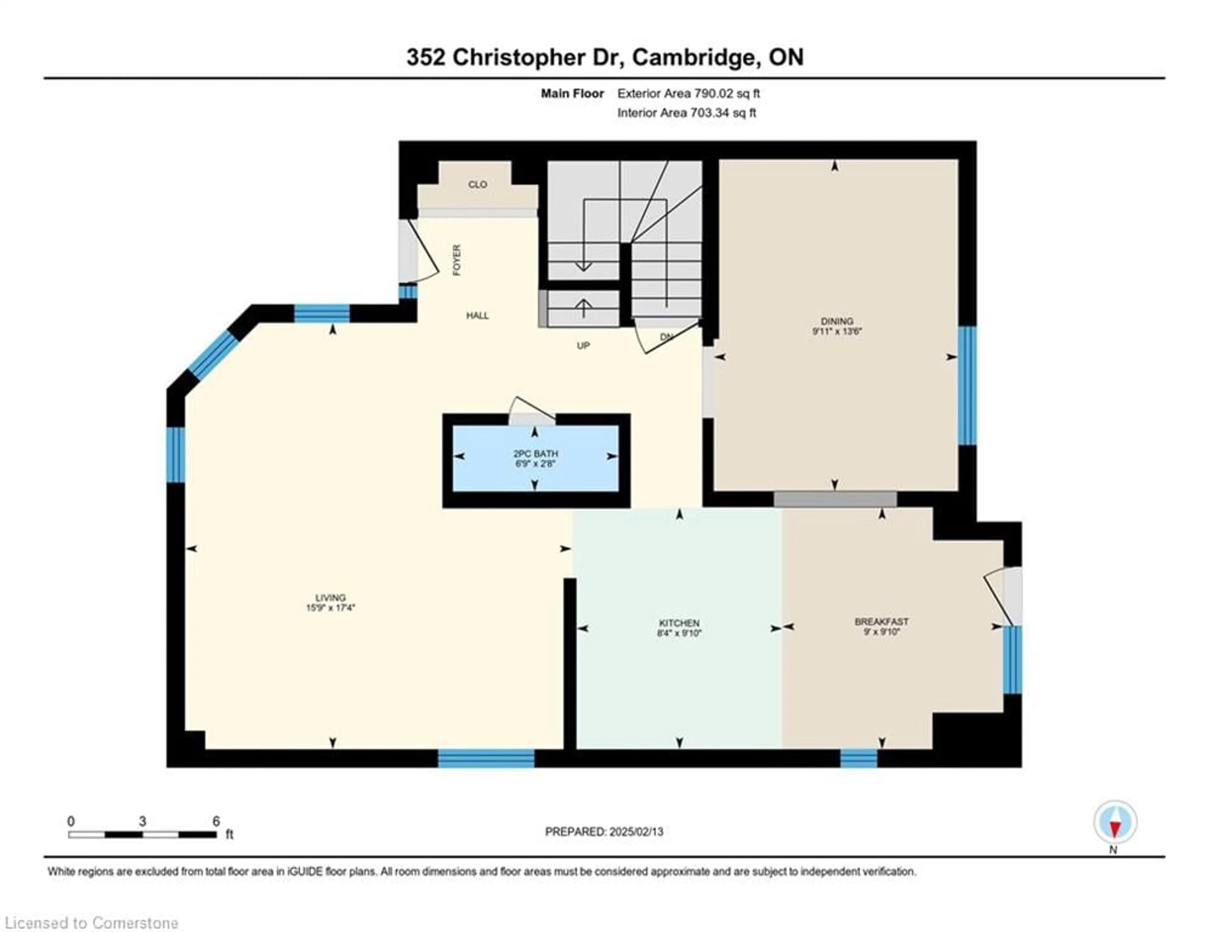 Floor plan for 352 Christopher Dr, Cambridge Ontario N1P 1B9