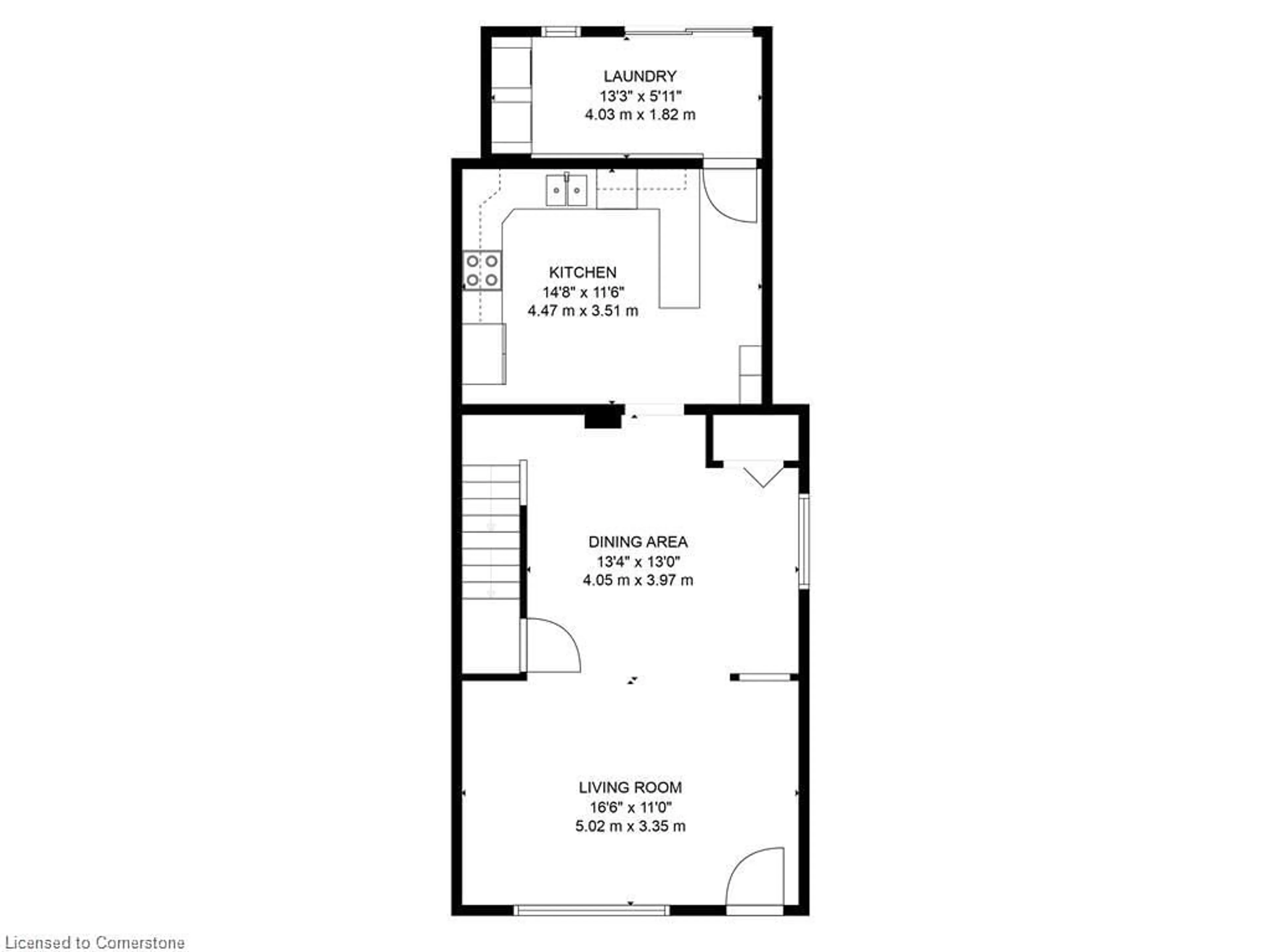 Floor plan for 95 Case St, Hamilton Ontario L8L 3G8