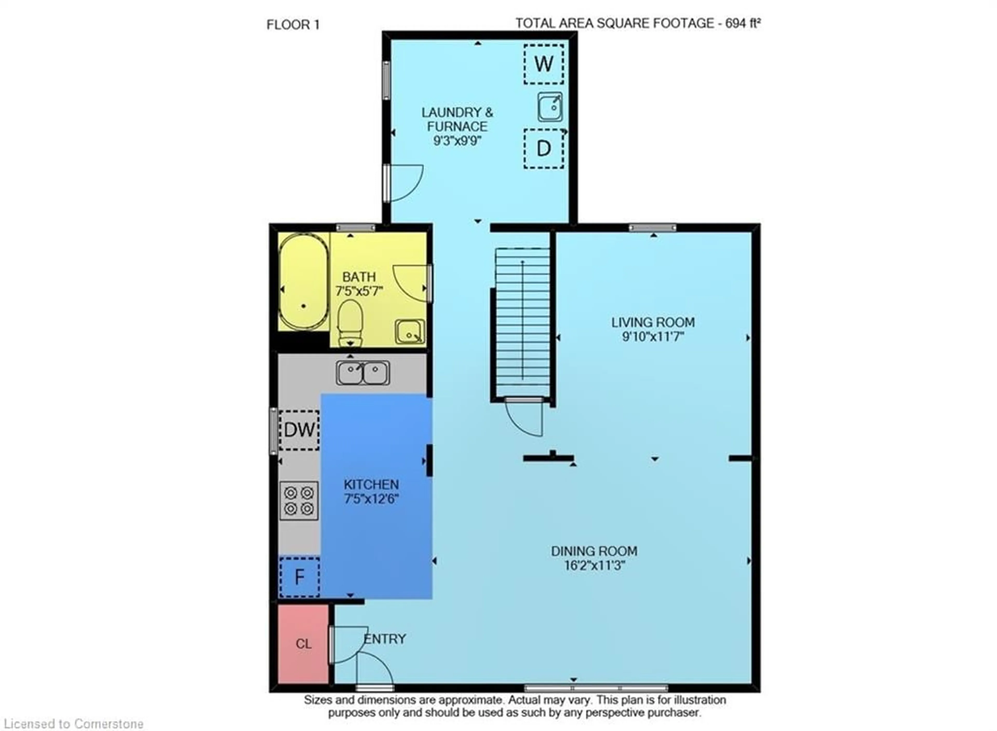 Floor plan for 99 Gladstone Ave, Brantford Ontario N3S 1P6
