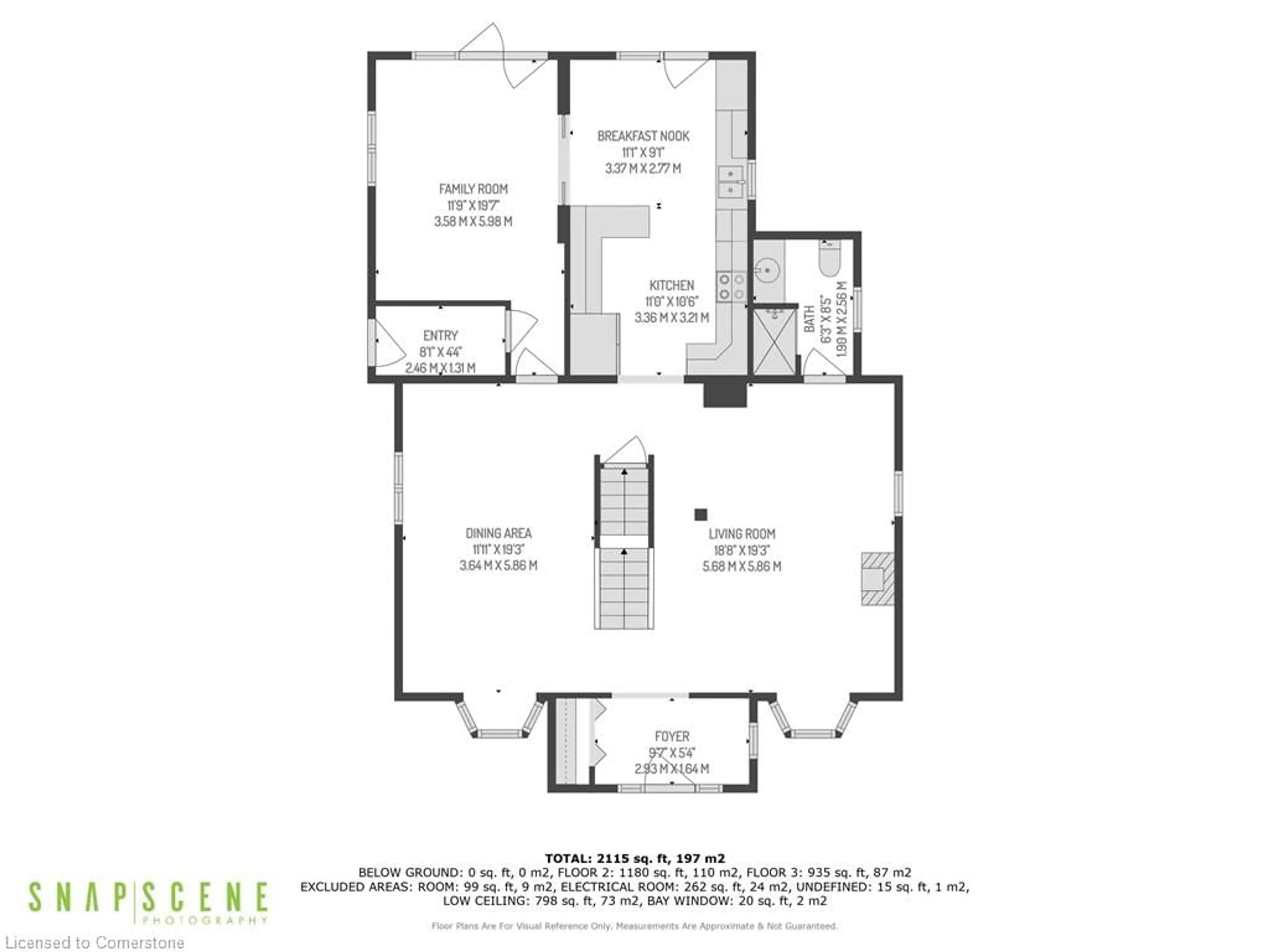 Floor plan for 64 Academy St, Ancaster Ontario L9G 2Y1