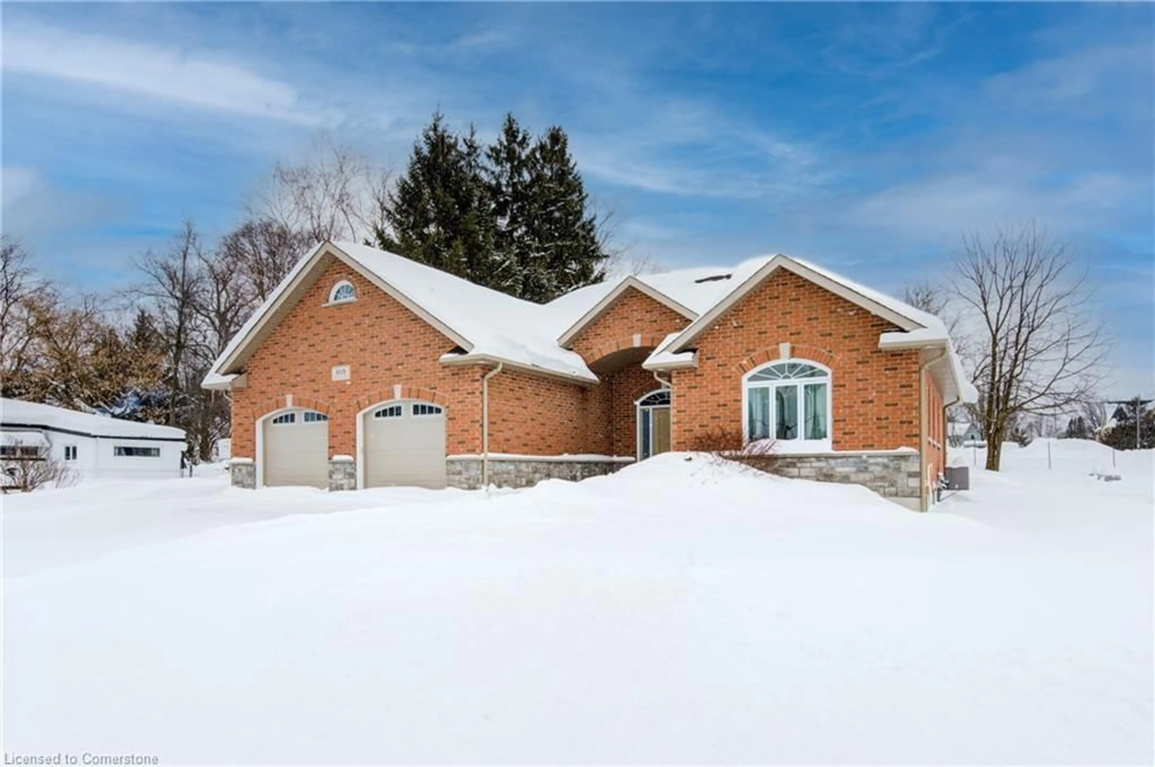 Home with brick exterior material, street for 103 Robertson St, Harriston Ontario N0G 1Z0