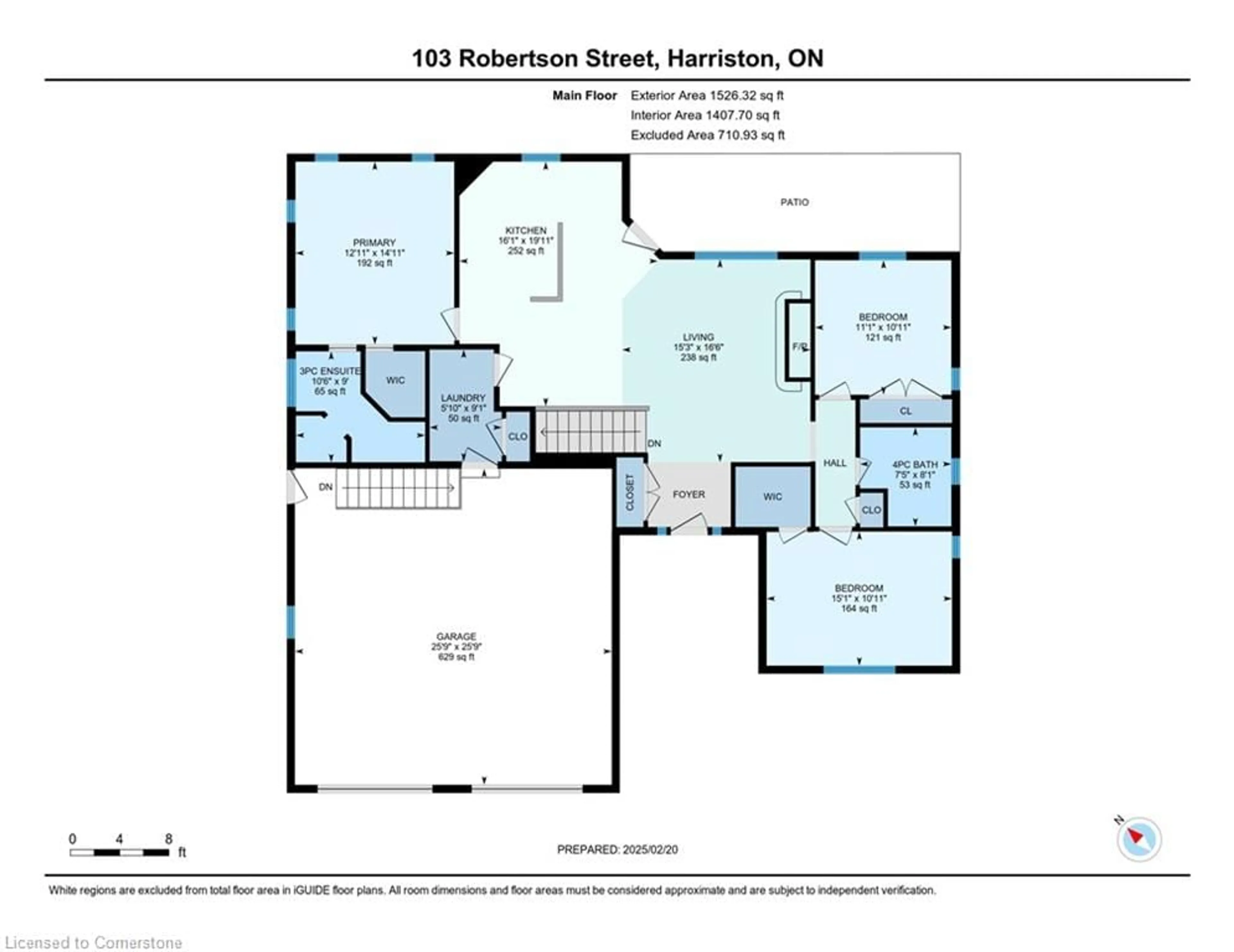 Floor plan for 103 Robertson St, Harriston Ontario N0G 1Z0