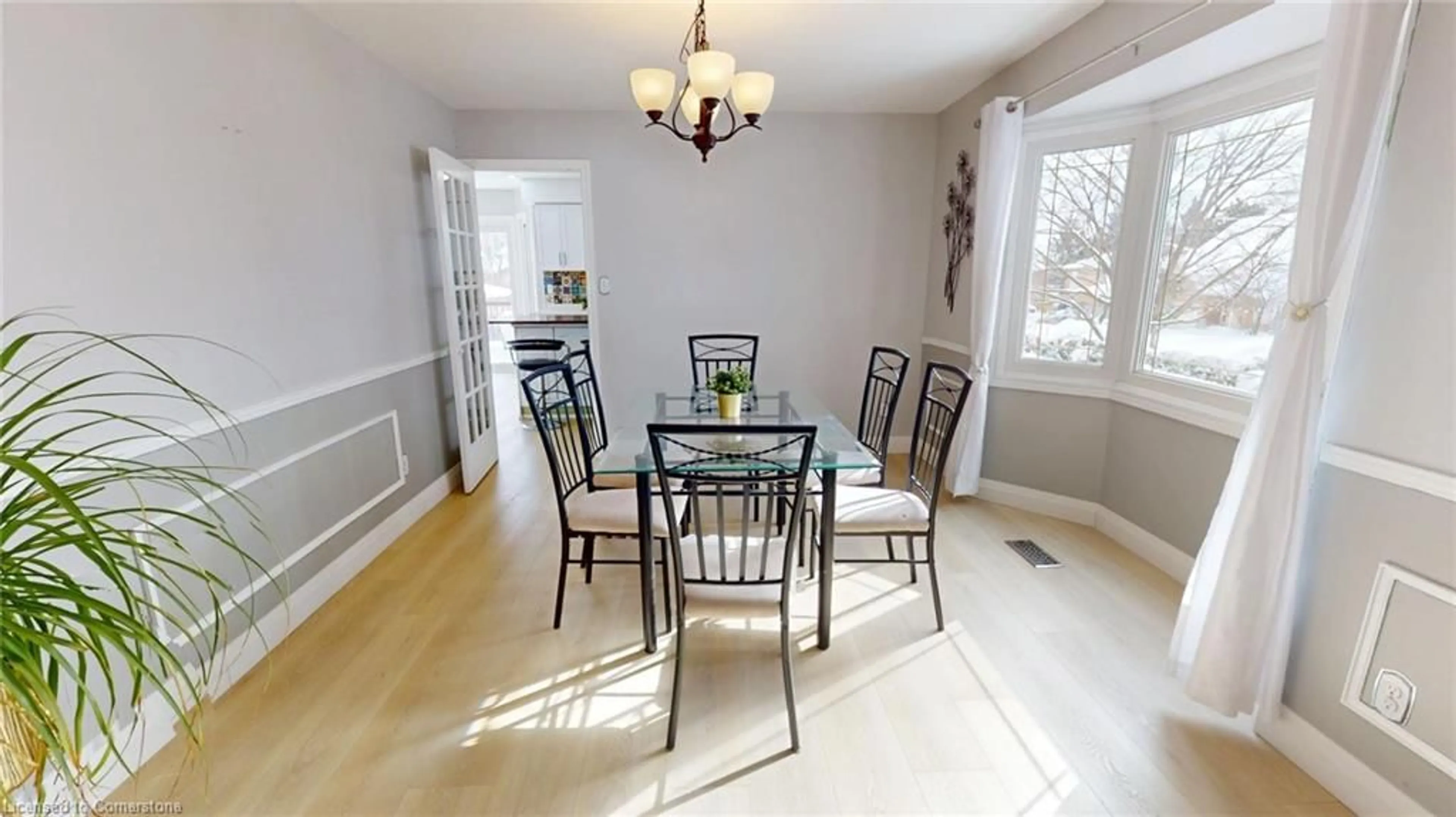 Dining room, wood/laminate floor for 2010 Keller Crt, Burlington Ontario L7P 4N4