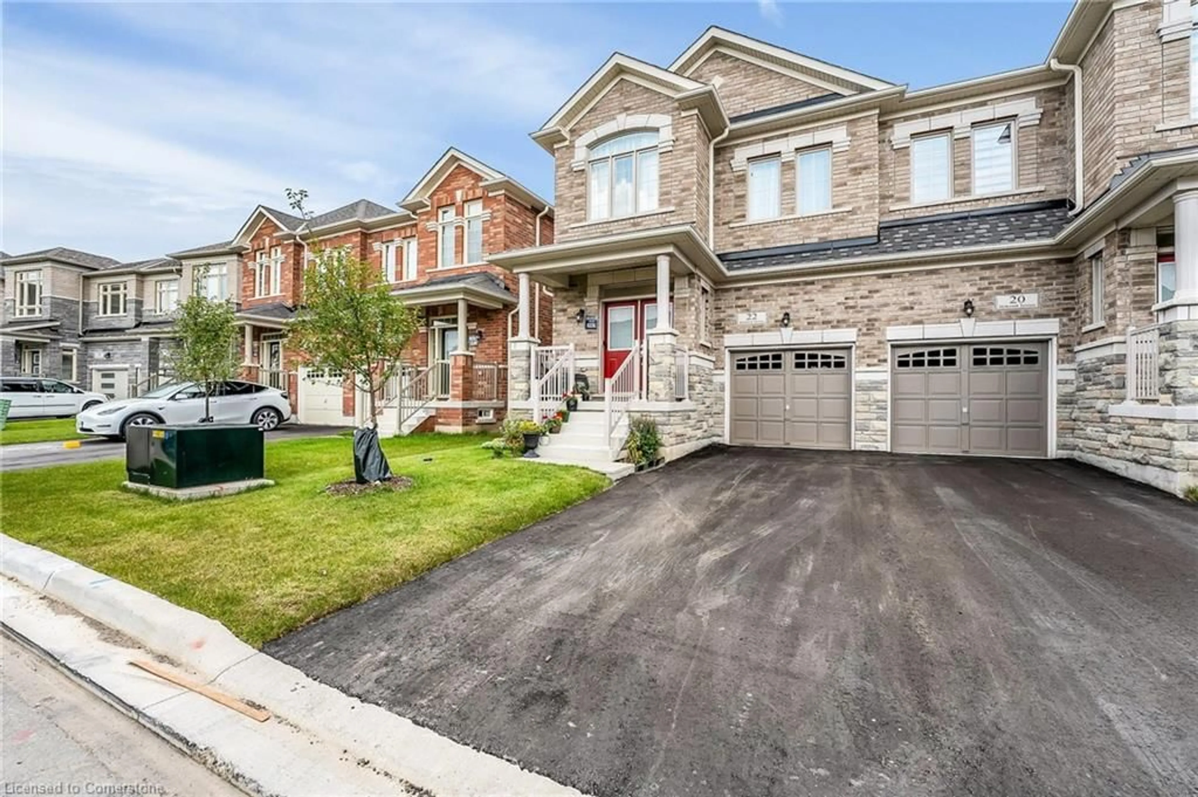Home with brick exterior material, street for 22 Holcomb Terr, Waterdown Ontario L8B 1Z8