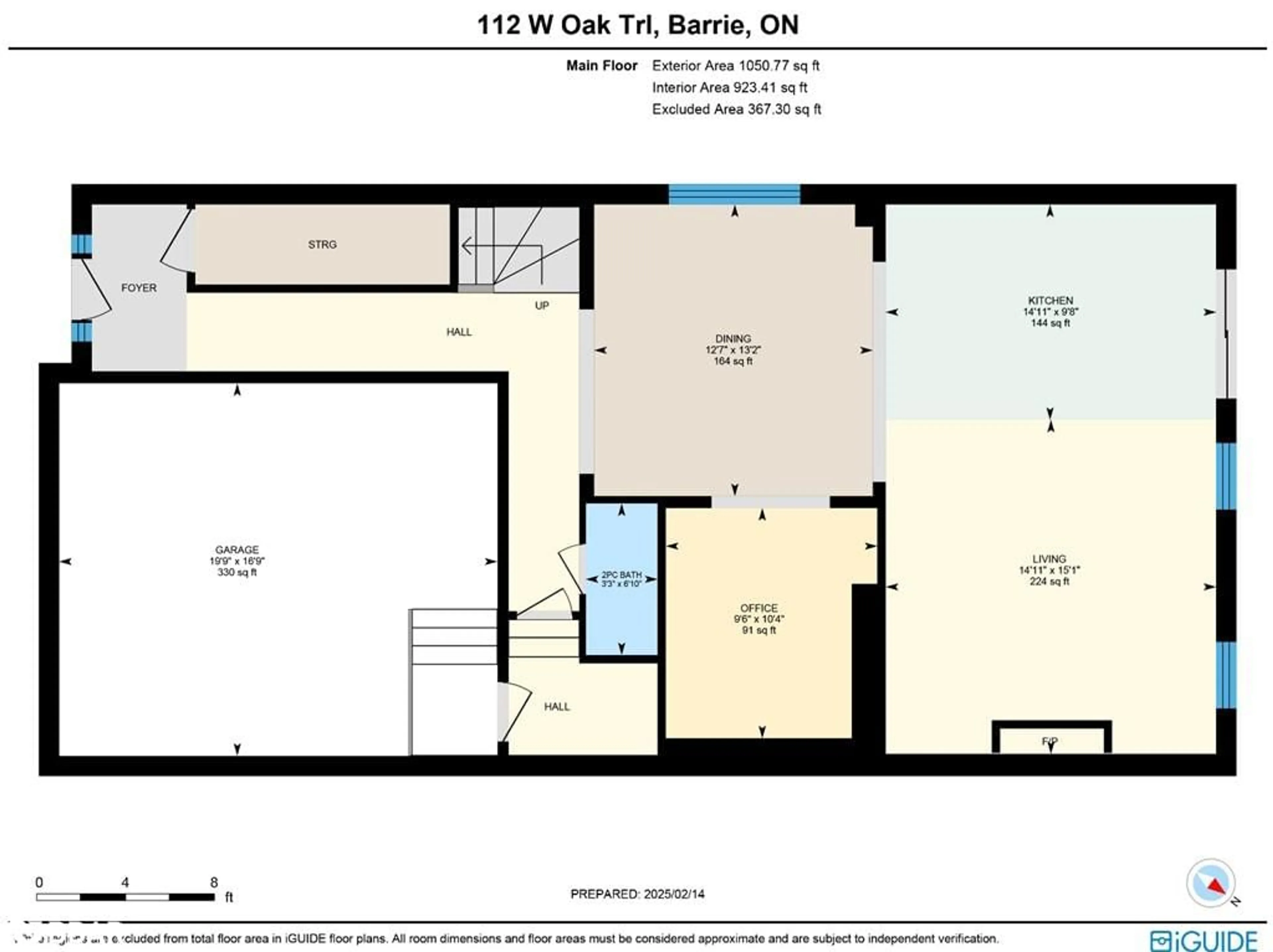 Floor plan for 112 West Oak Trail, Barrie Ontario L9J 0L1