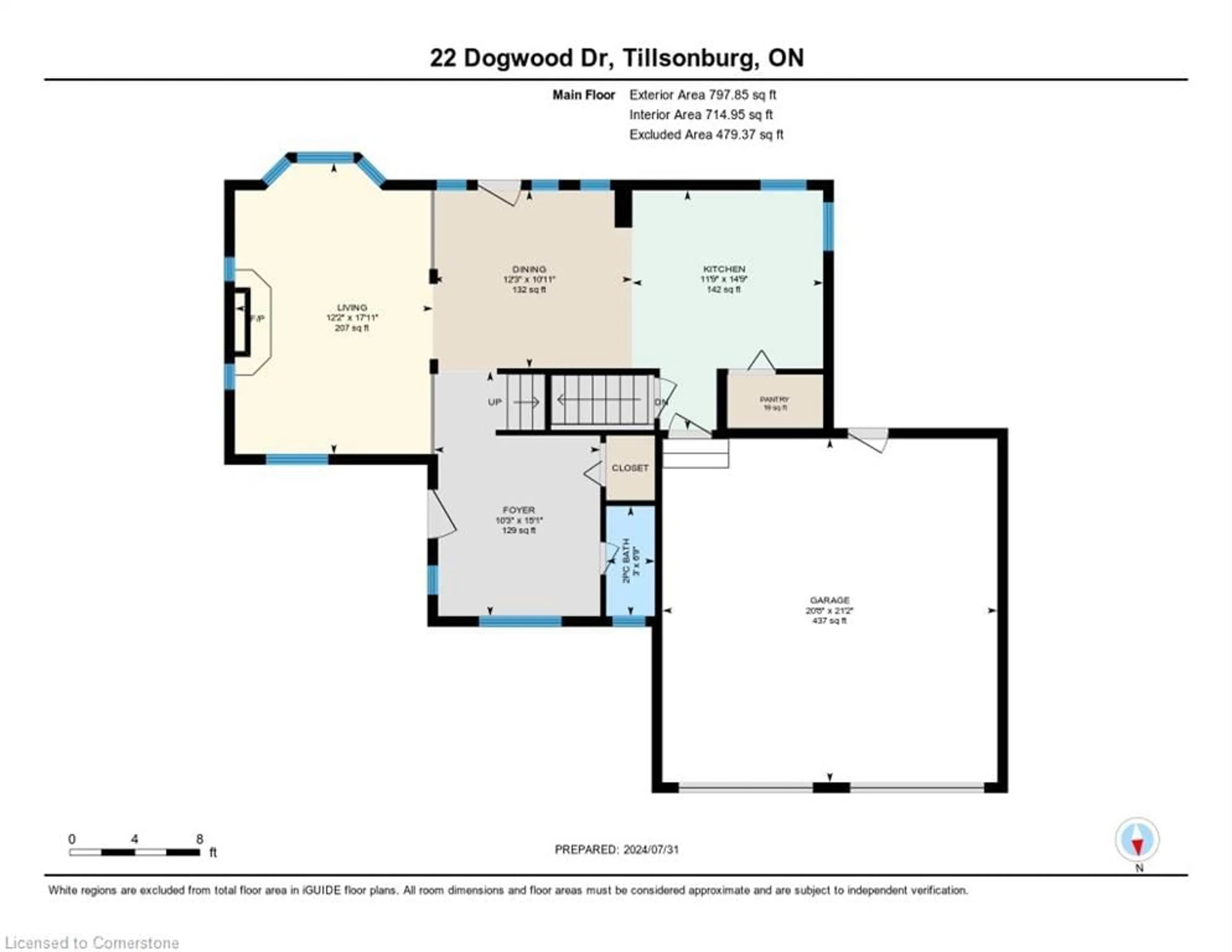 Floor plan for 22 Dogwood Dr, Tillsonburg Ontario N4G 5S5