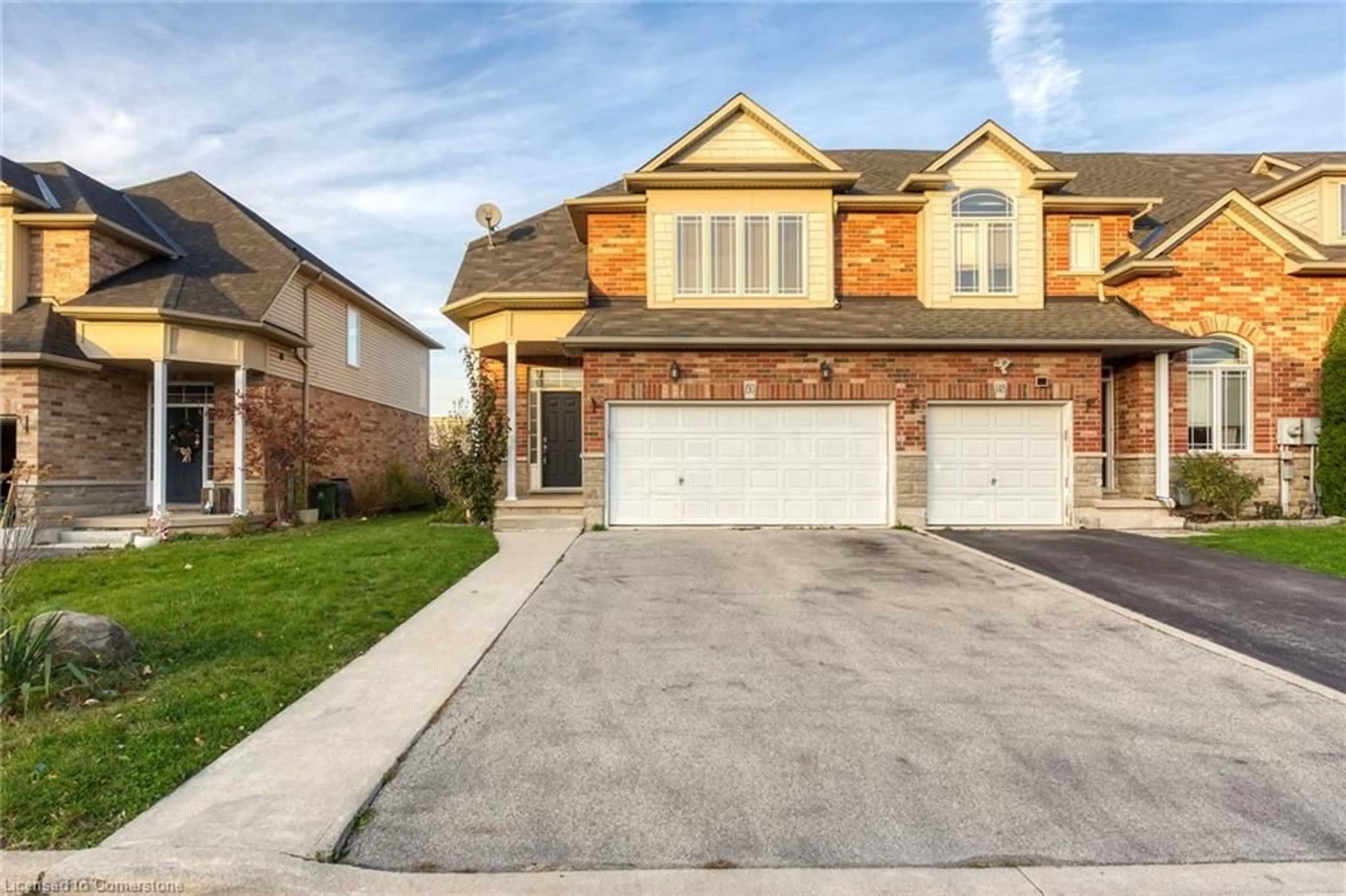 Home with brick exterior material, street for 150 Benziger Lane, Stoney Creek Ontario L8E 6G6