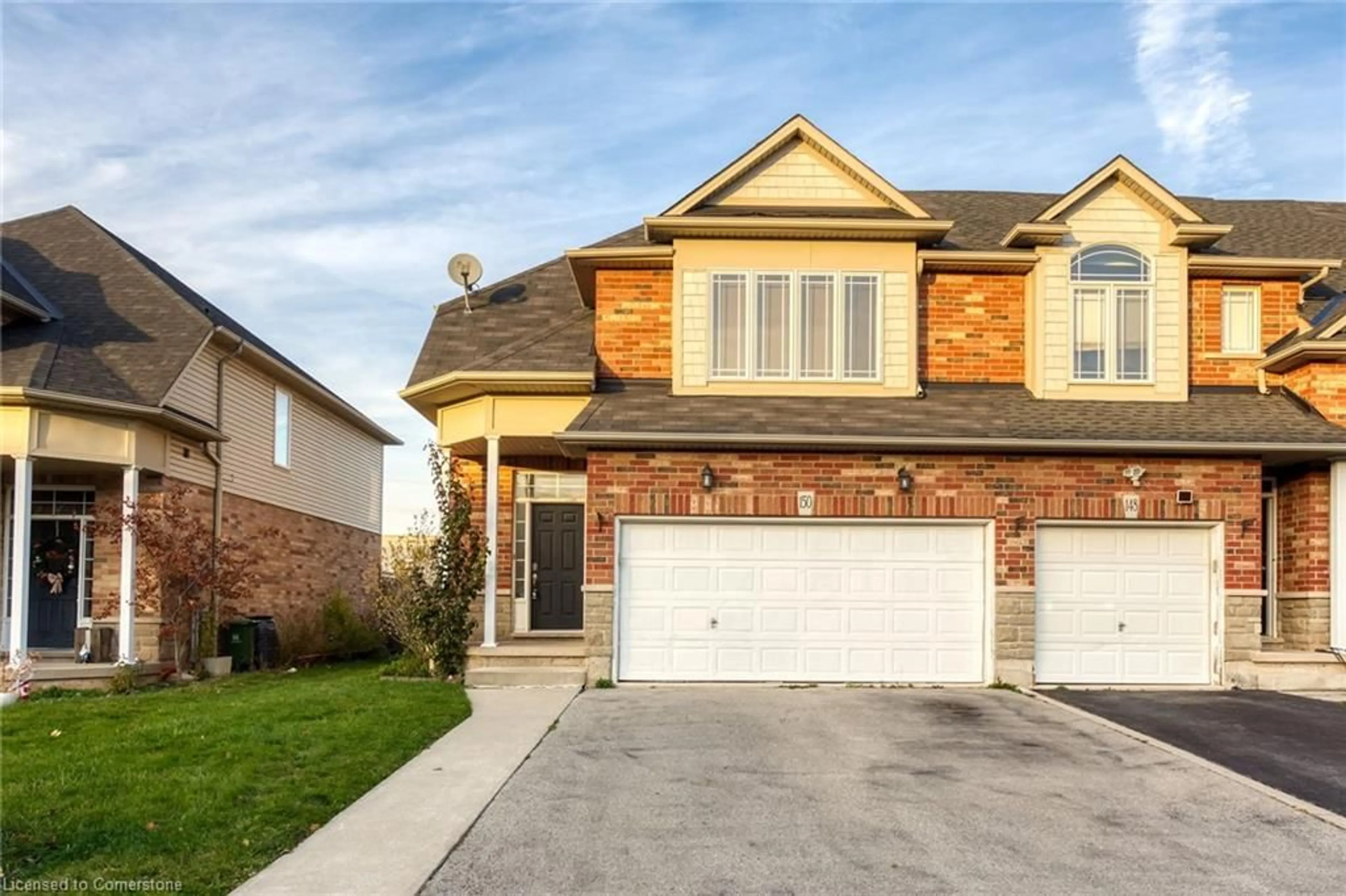 Home with brick exterior material, street for 150 Benziger Lane, Stoney Creek Ontario L8E 6G6