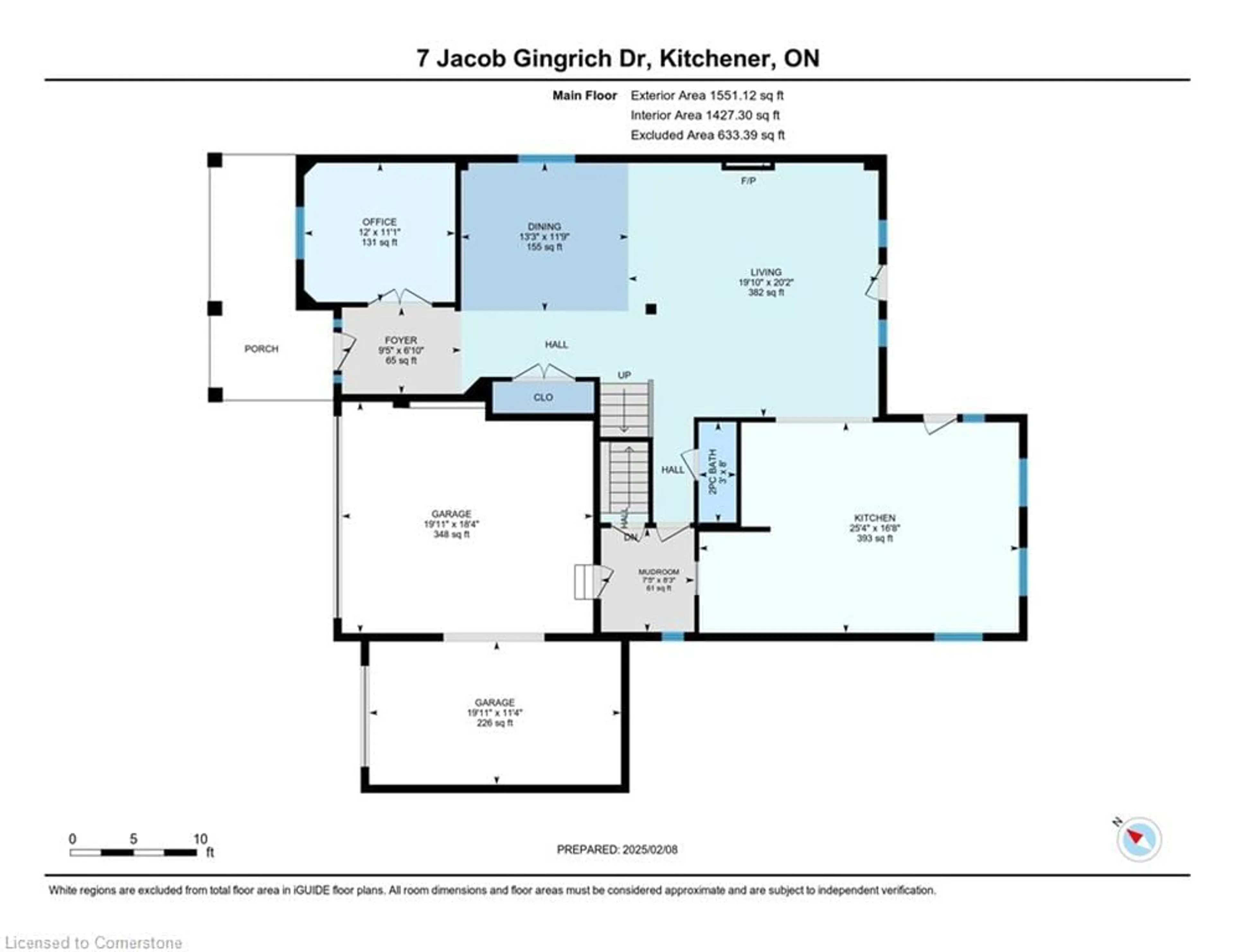 Floor plan for 7 Jacob Gingrich Dr, Kitchener Ontario N2P 2X8
