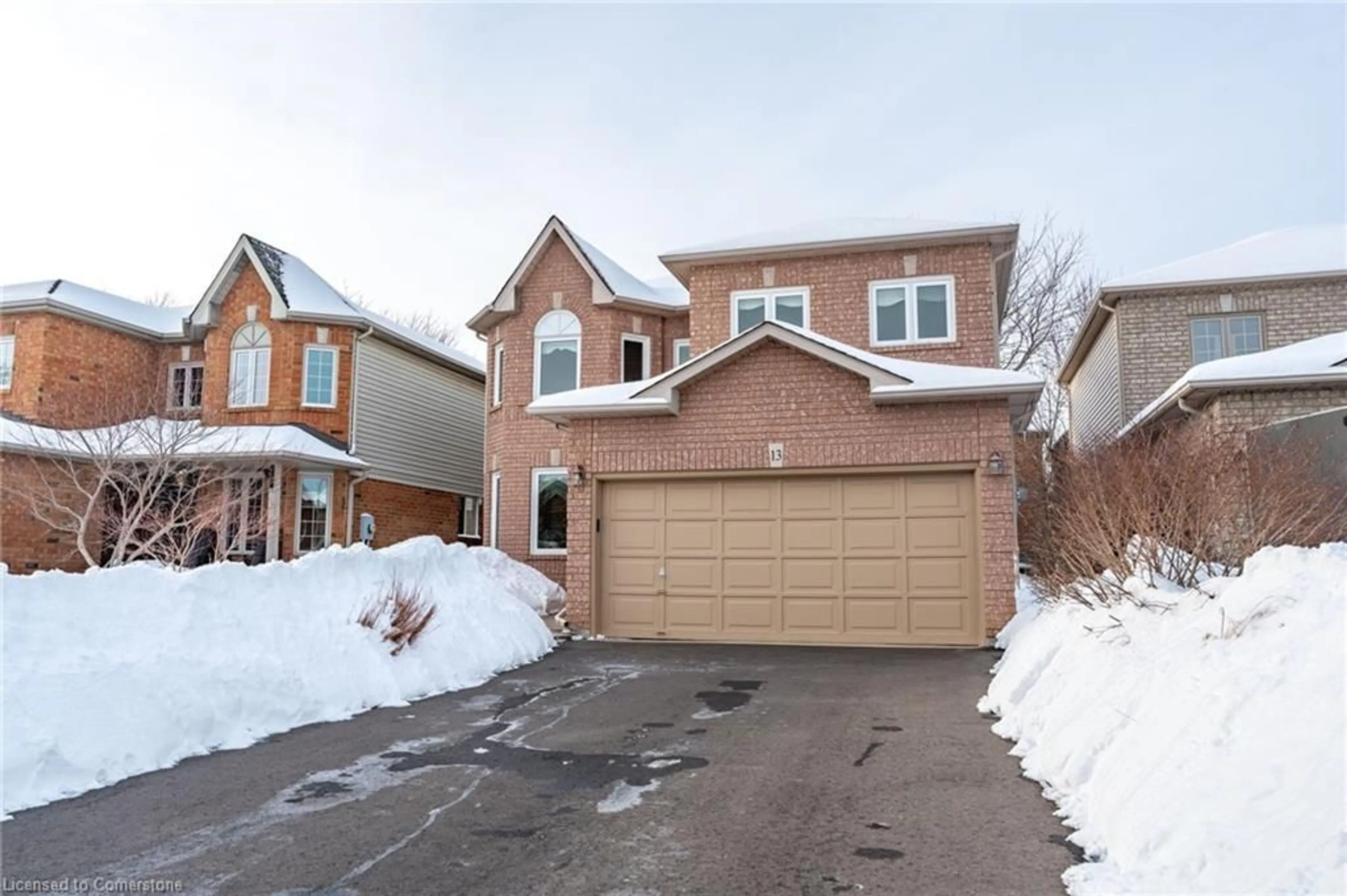 Home with brick exterior material, street for 13 Waterwheel Cres, Dundas Ontario L9H 7B6