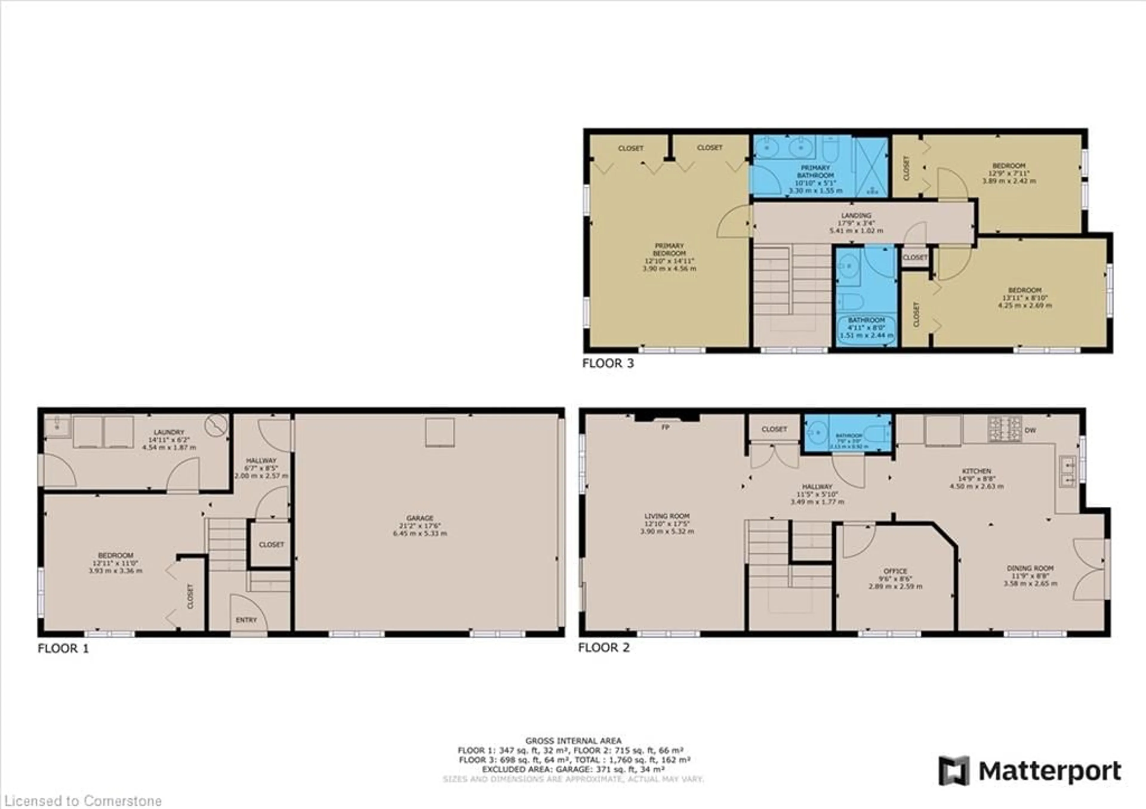 Floor plan for 70 Willowrun Dr #L4, Kitchener Ontario N2A 0J3