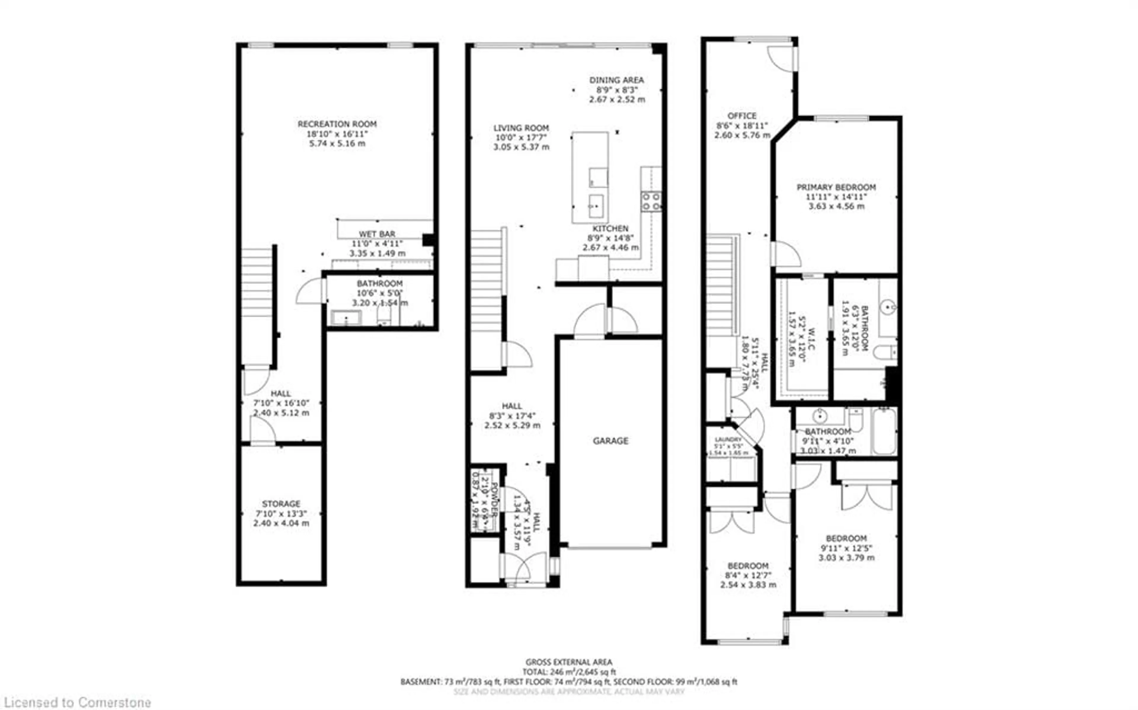 Floor plan for 35 Midhurst Hts #26, Stoney Creek Ontario L8J 0K9