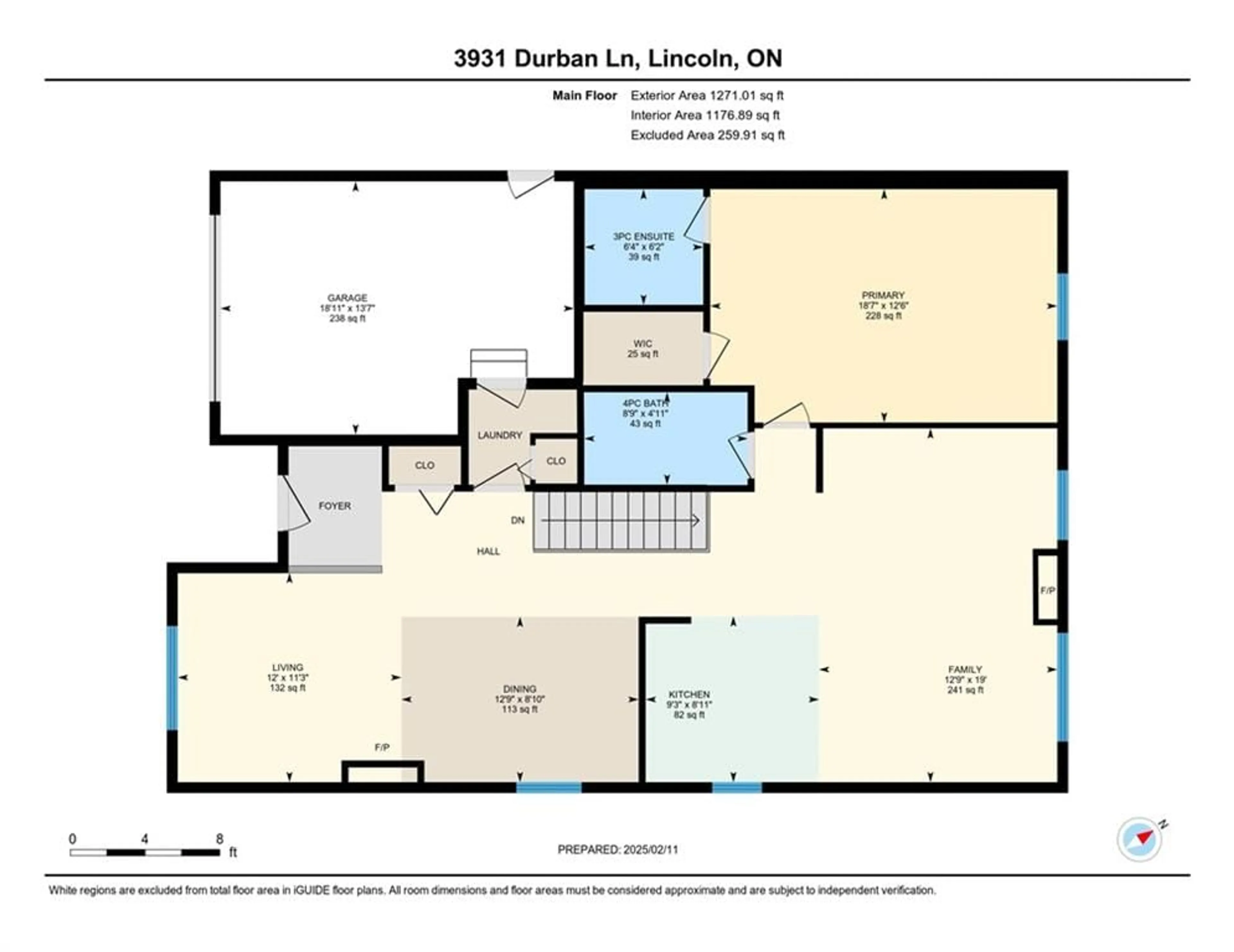 Floor plan for 3931 Durban Lane, Lincoln Ontario L0R 2C0