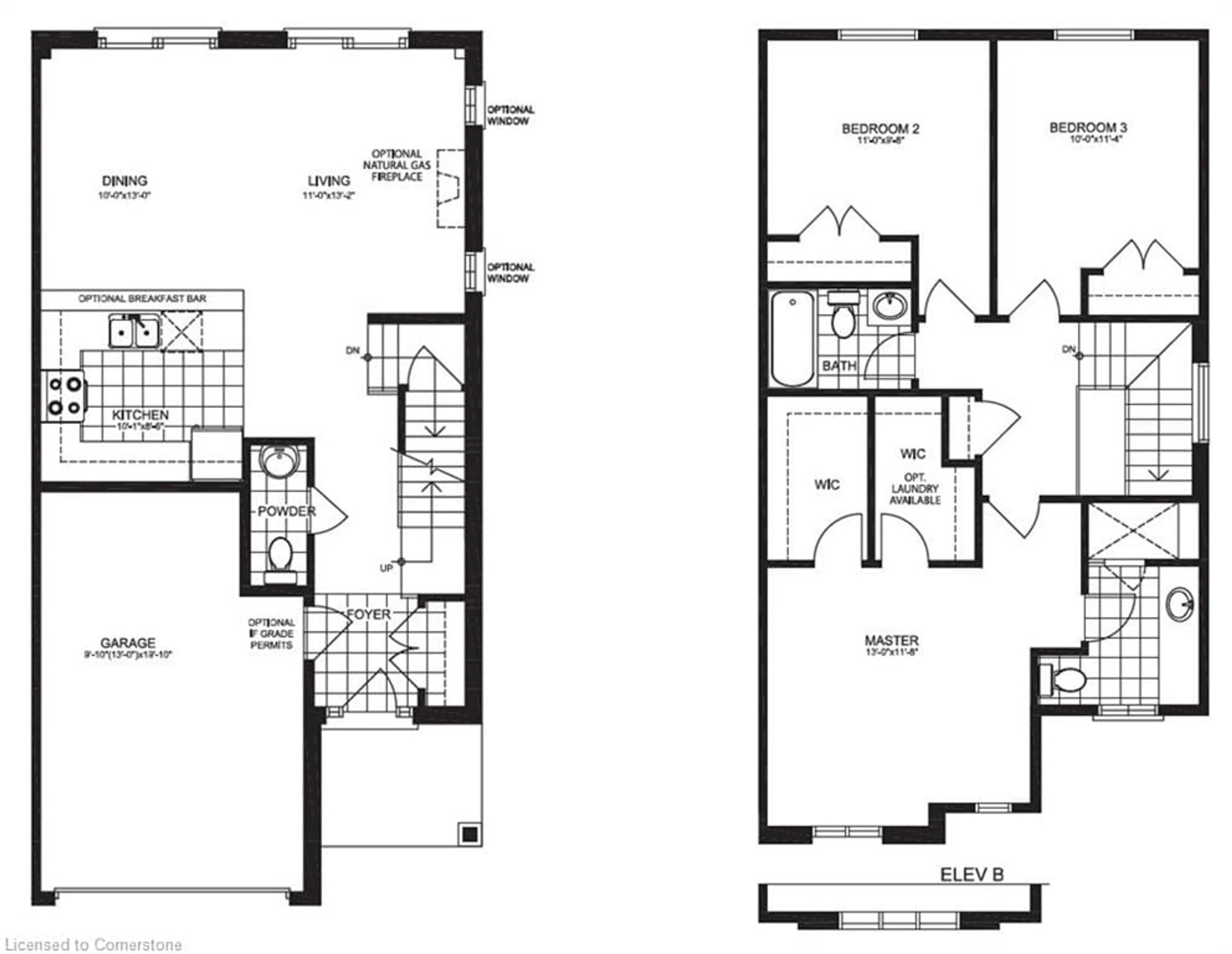 Floor plan for 70 Genoa Dr, Hamilton Ontario L9B 0J9