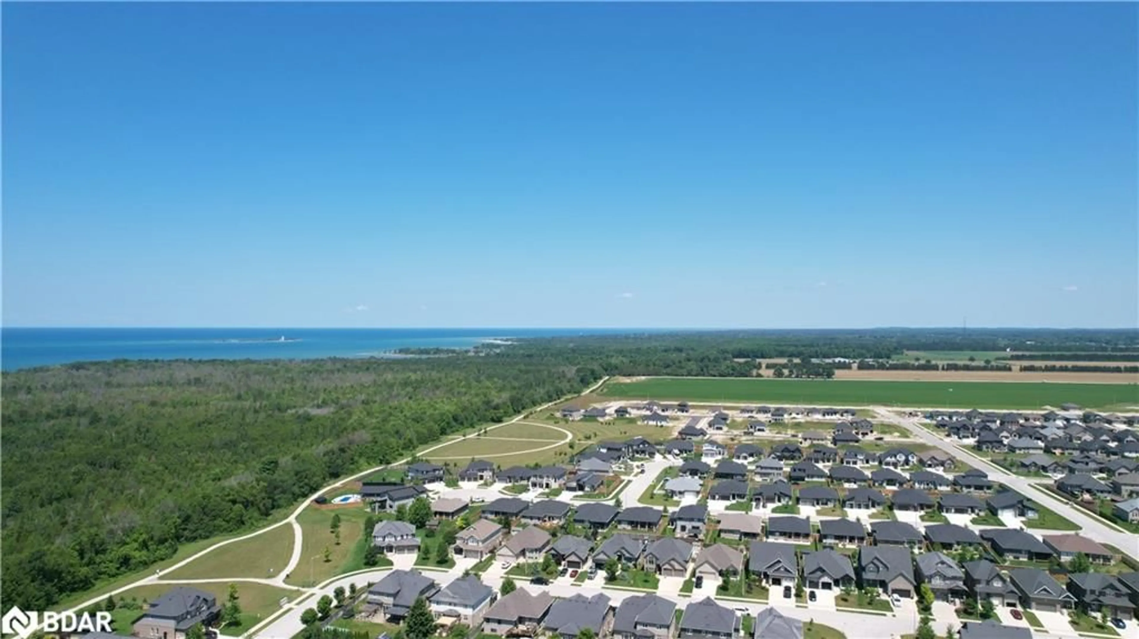 A pic from outside/outdoor area/front of a property/back of a property/a pic from drone, water/lake/river/ocean view for N/A Sandy Acres Rd, Port Elgin Ontario N0H 2C2