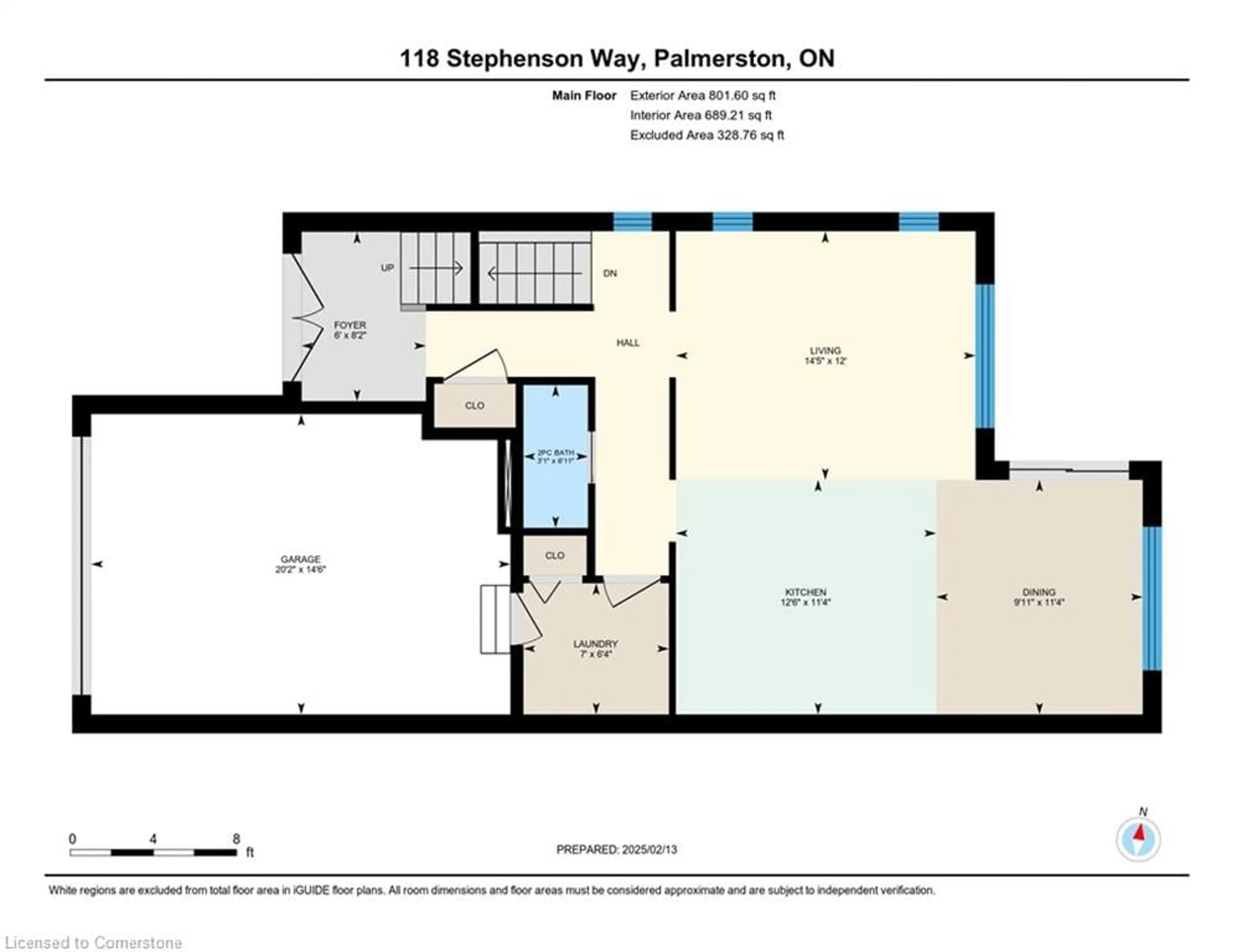 Floor plan for 118 Stephenson Way, Palmerston Ontario N0G 2P0