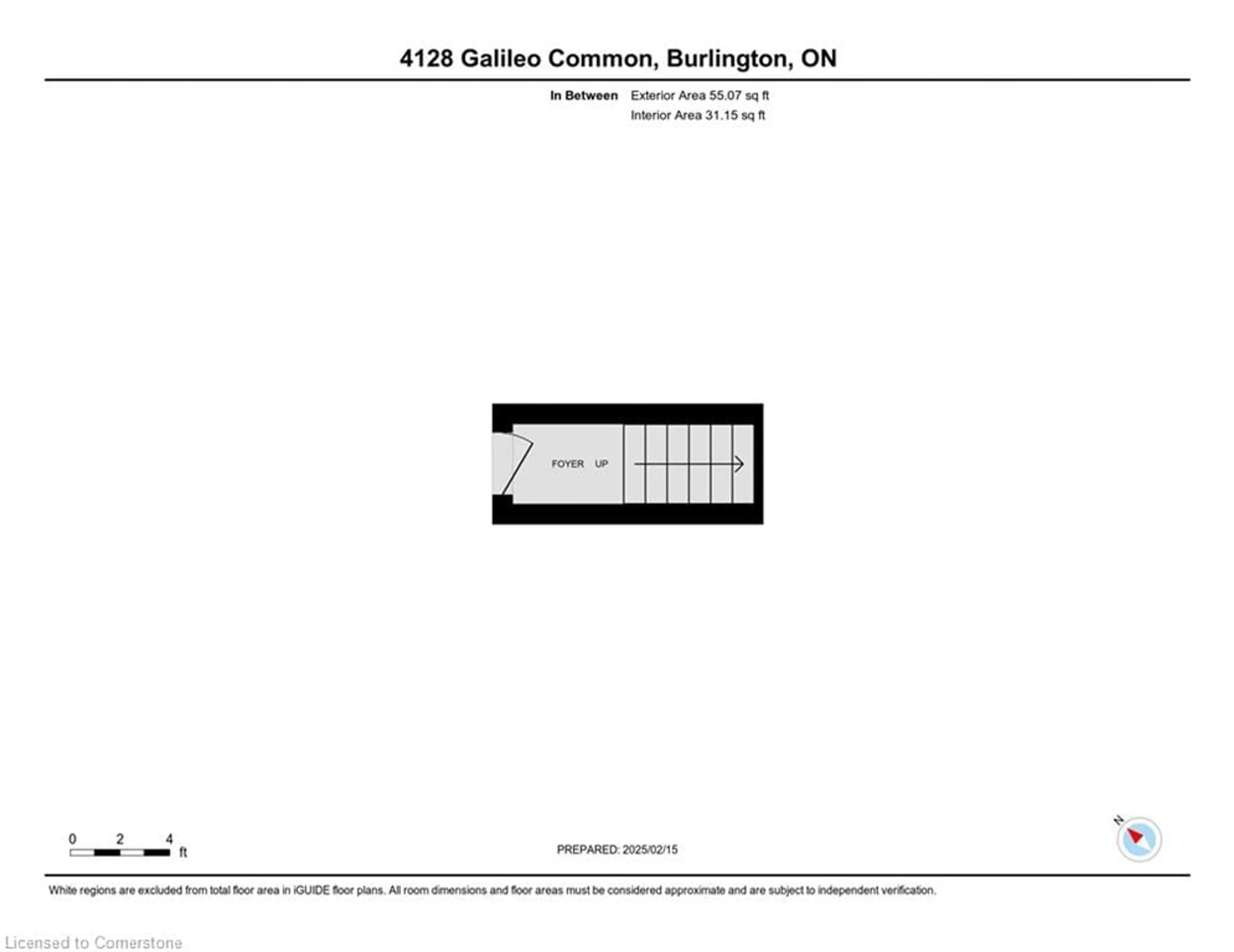 Floor plan for 4128 Galileo Common, Burlington Ontario L7L 0G7