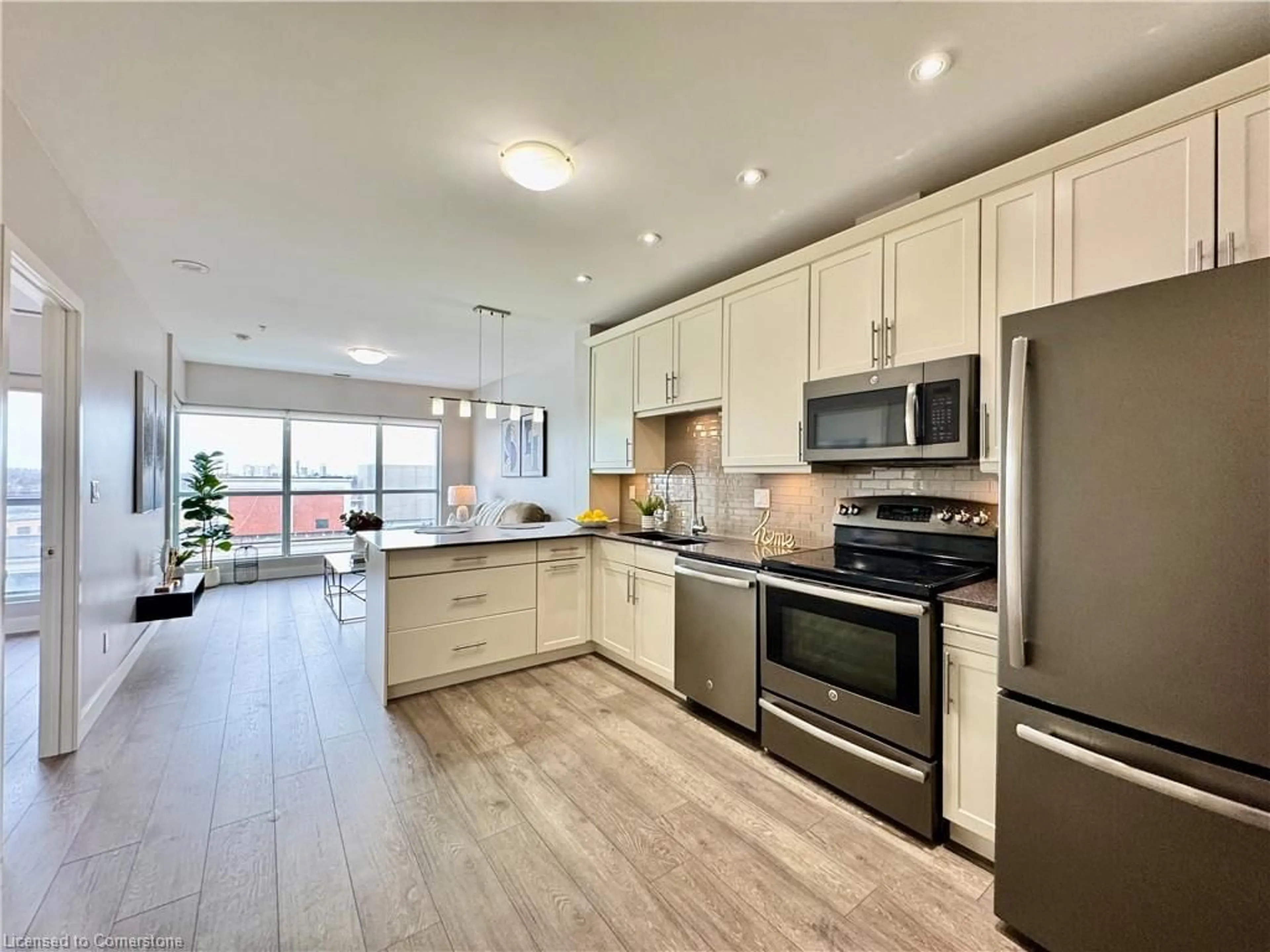 Open concept kitchen, unknown for 1 Victoria St #1010, Kitchener Ontario N2G 0B5