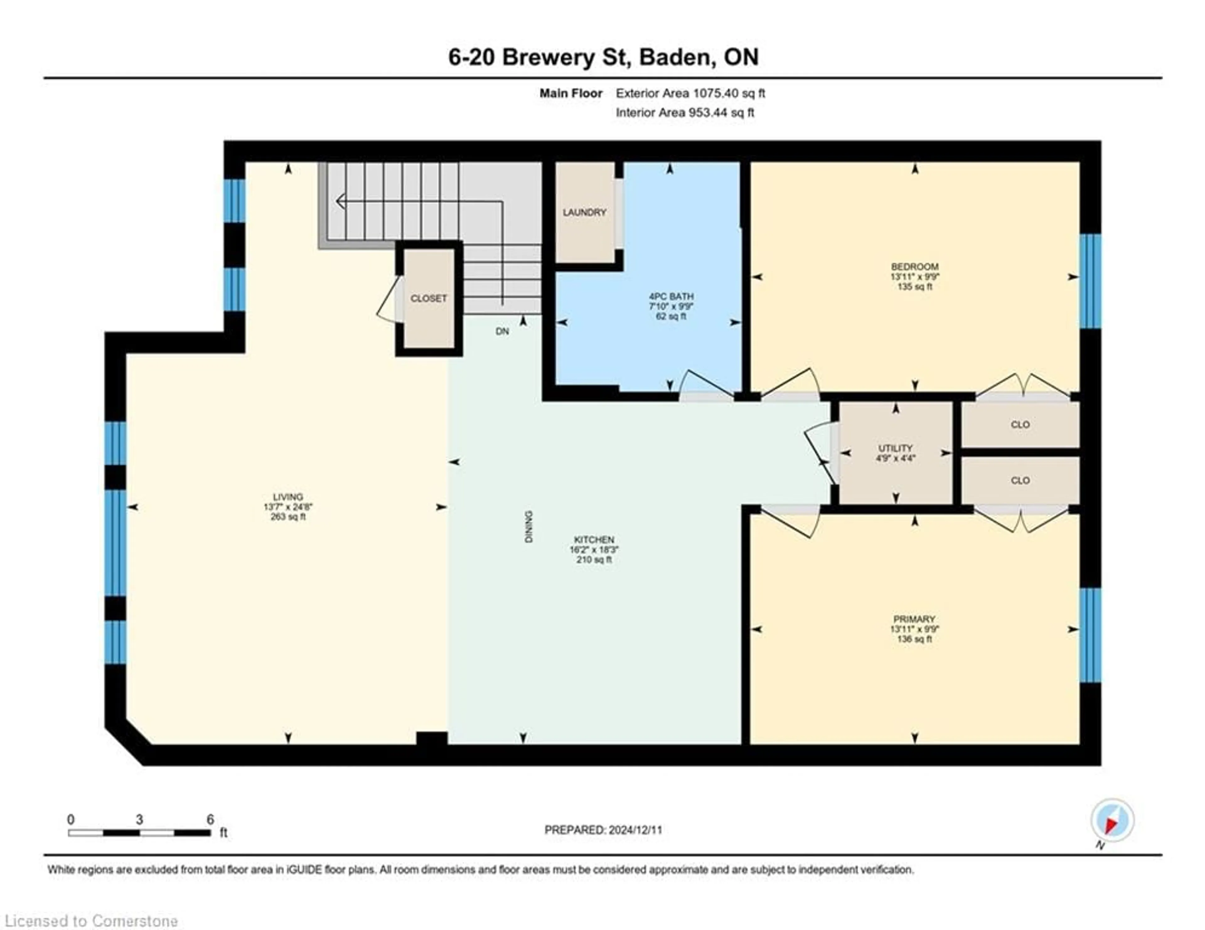 Floor plan for 20 Brewery St #6, Baden Ontario N3A 2S7