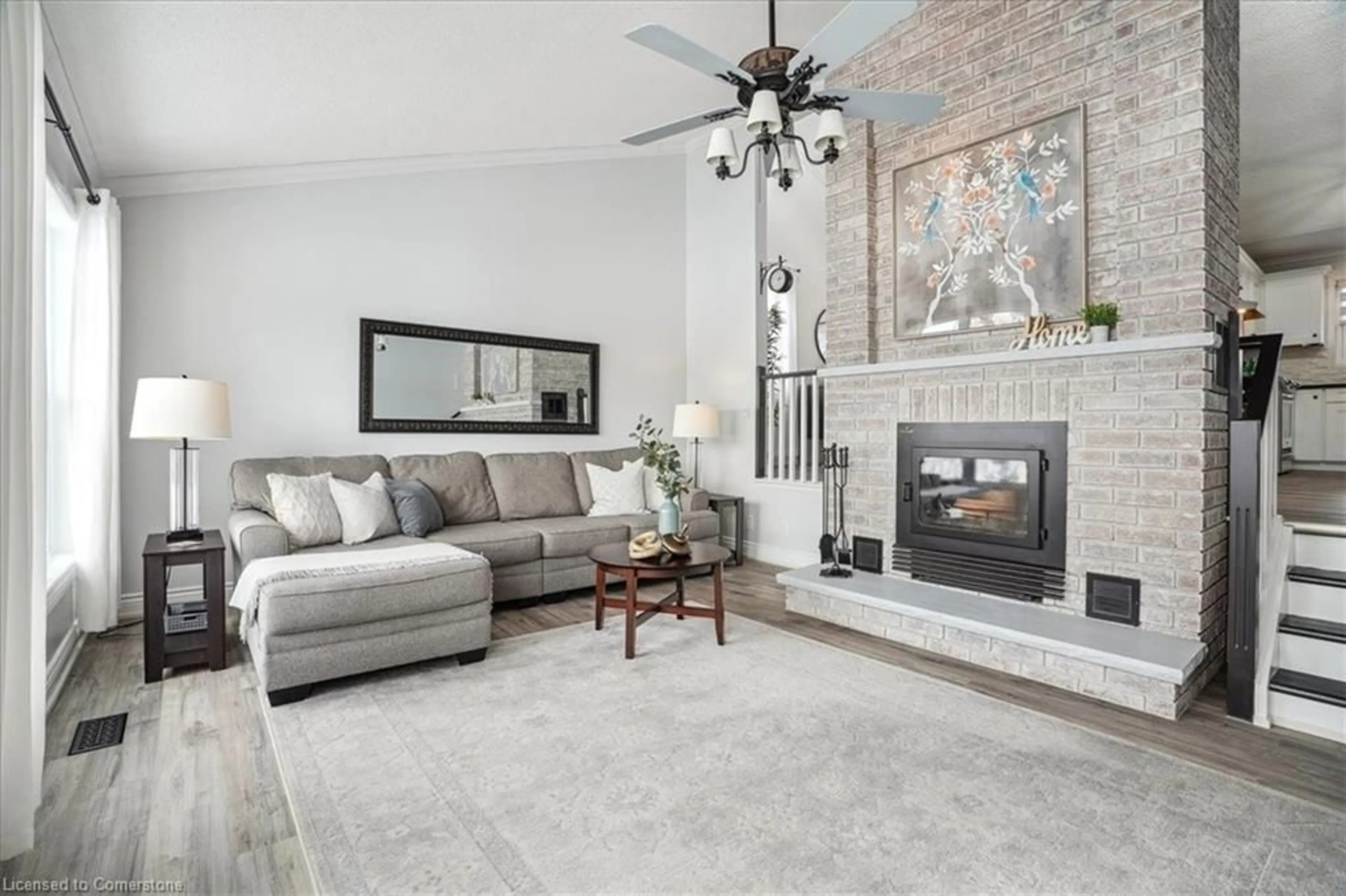 Living room with furniture, ceramic/tile floor for 475 Caithness St, Caledonia Ontario N3W 1E3