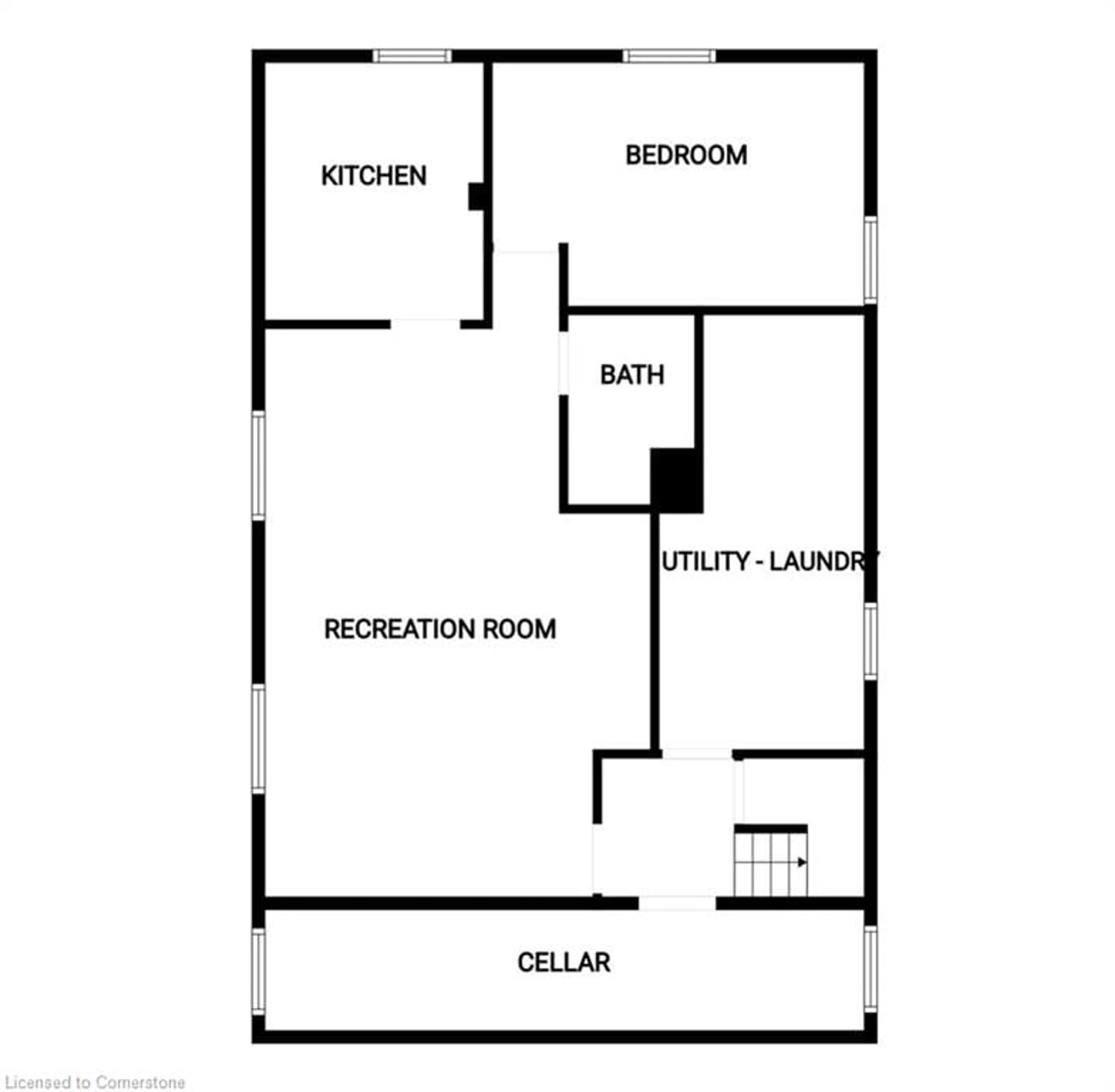 Floor plan for 89 North Carson St, Etobicoke Ontario M8W 4C6