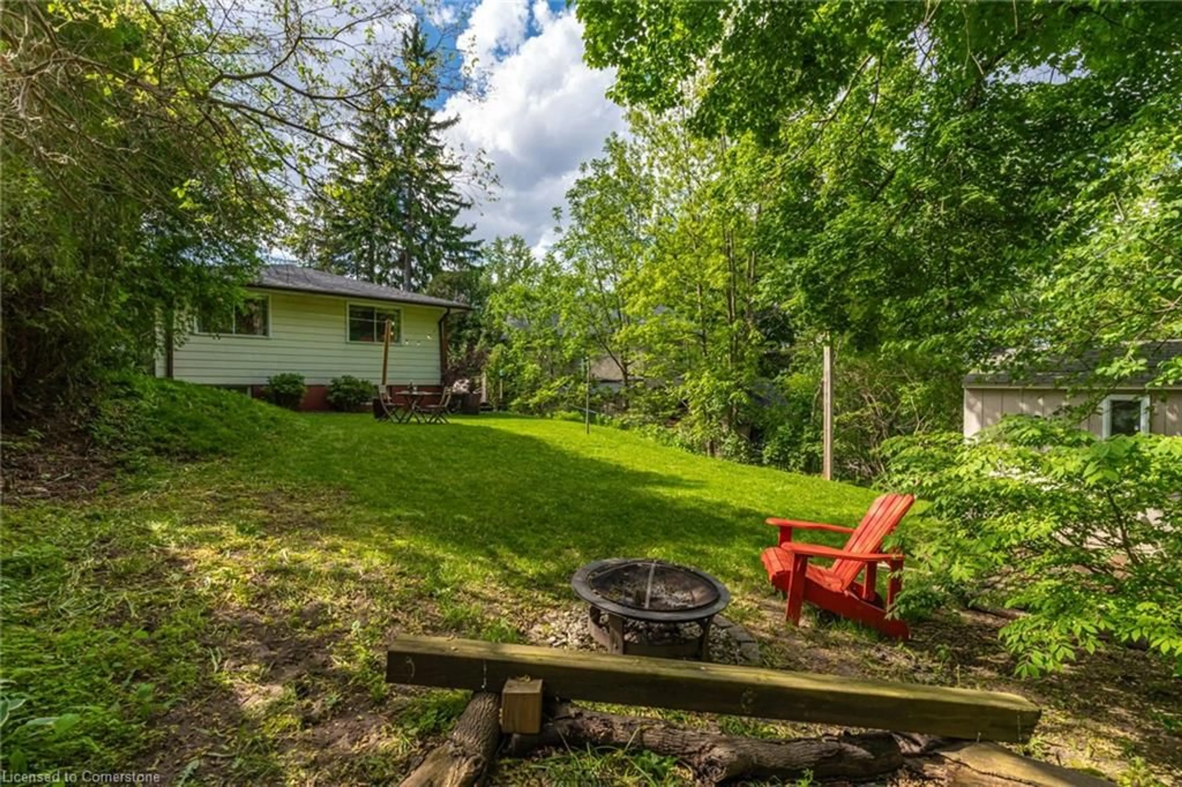 Patio, forest/trees view for 70 Bergey St, Cambridge Ontario N3C 1P6